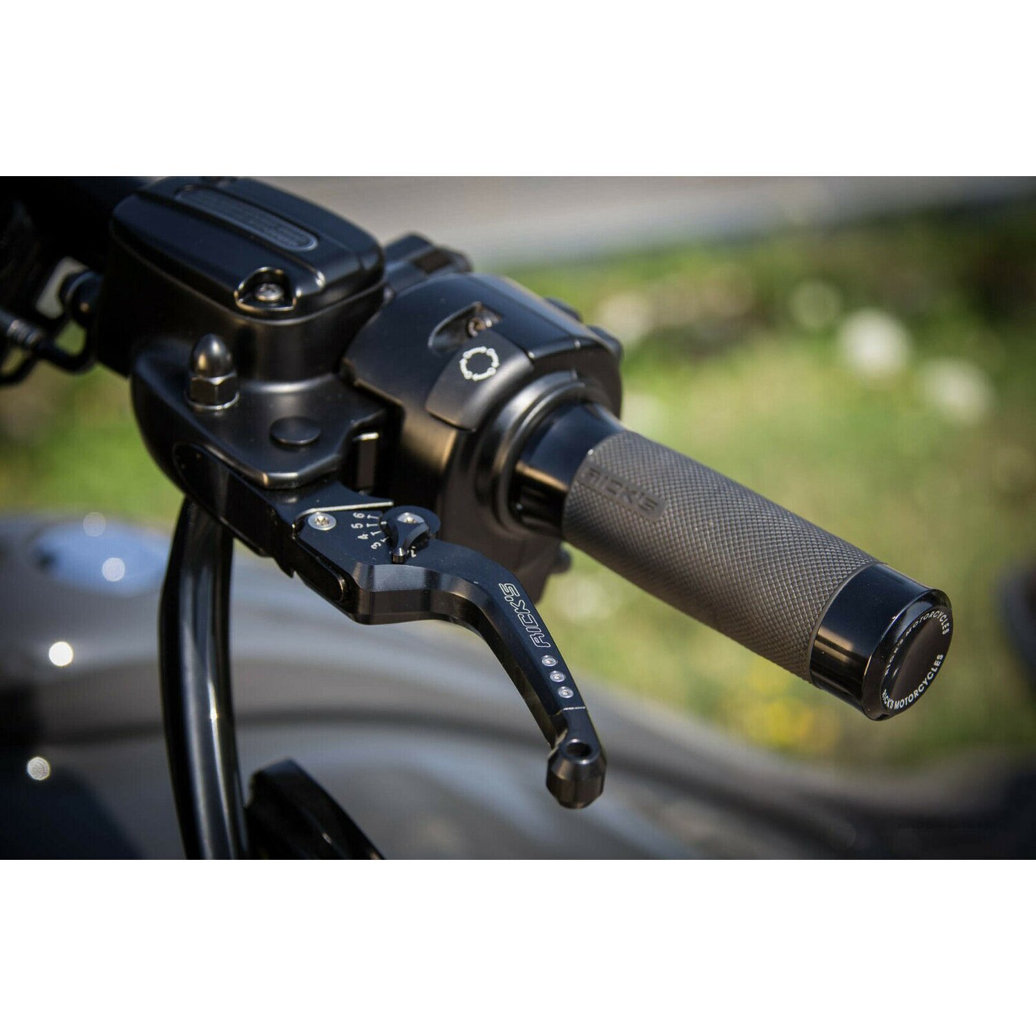 Rick's Motorcycles, Good Guys brake & clutch lever set Blk, Black