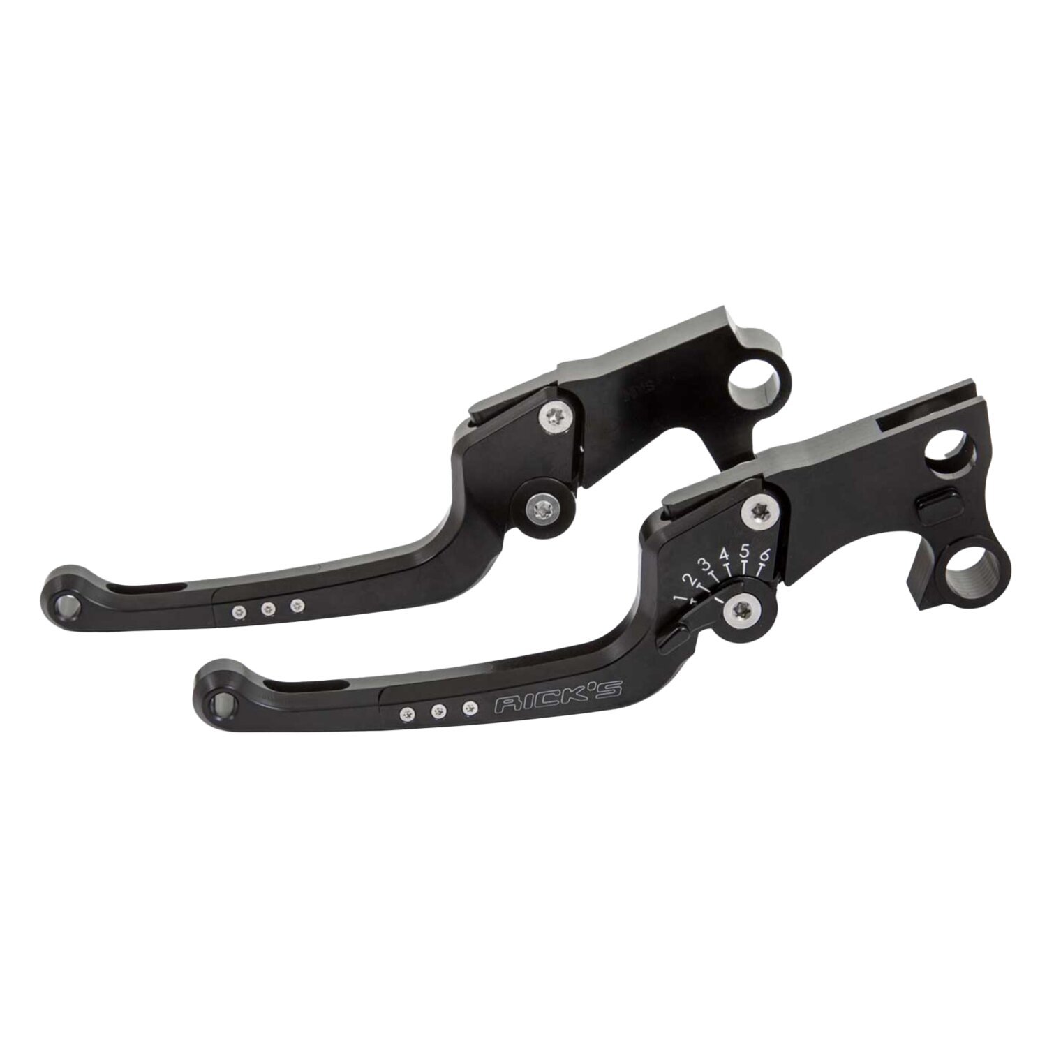Rick's Motorcycles, Good Guys brake & clutch lever set Blk, Black