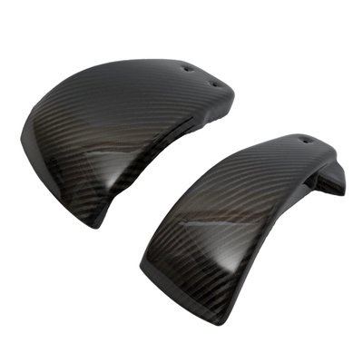 Woven, hand laid carbon. Made from a sheet of carbon fiber fabric woven in a crisscross pattern. Laid by hand into a mold, then cured in resin. The fabric layers are aligned in specific directions for strength. 

Carbon fiber side covers. Ultra light weight and manufactured from highest quality pure carbon fiber. The combination of weight reduction and the look of true carbon fiber makes these covers a must have add-on for any Clubstyle or performance orientated bike. Hassle-free installation. EU made. 
- Ultra light weight set 
- Manufactured from top quality carbon fiber 
- Gloss UV stable surface 
- With pins for a snap-on installation 
- Bolt-on replacement for the stock side covers 
- It is advised installation is done by a capable mechanic 

