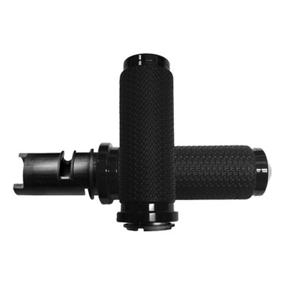 Memory Foam. Large diameter 1.625". The Avon memory foam grip is the softest, yet most durable grip on the market today. Additionally they are vibration dampening and offers chemical resistance. End caps and collars on the grips are made of billet aluminum with a black anodized finish. 
USA manufactured.
- Black EVA foam 
- Dimensions: Inside length = 4.600" 
- 1.625" outer diameter