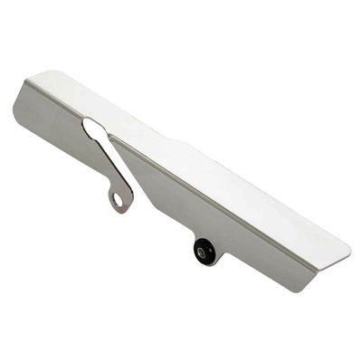 Stainless steel polished belt guard that can be mounted on the stock mounts.
Mounting hardware is included.
OEM replacement reference 60300137 (chrome) 60300138 (black)