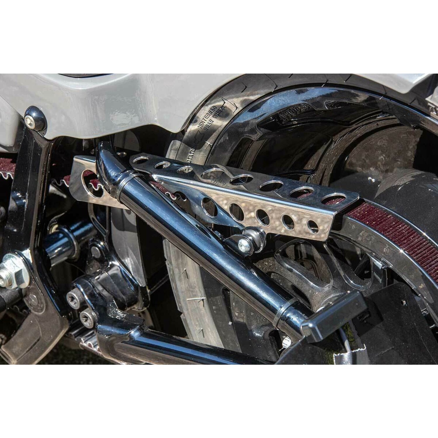 Rick's Motorcycles, belt guard Round holes