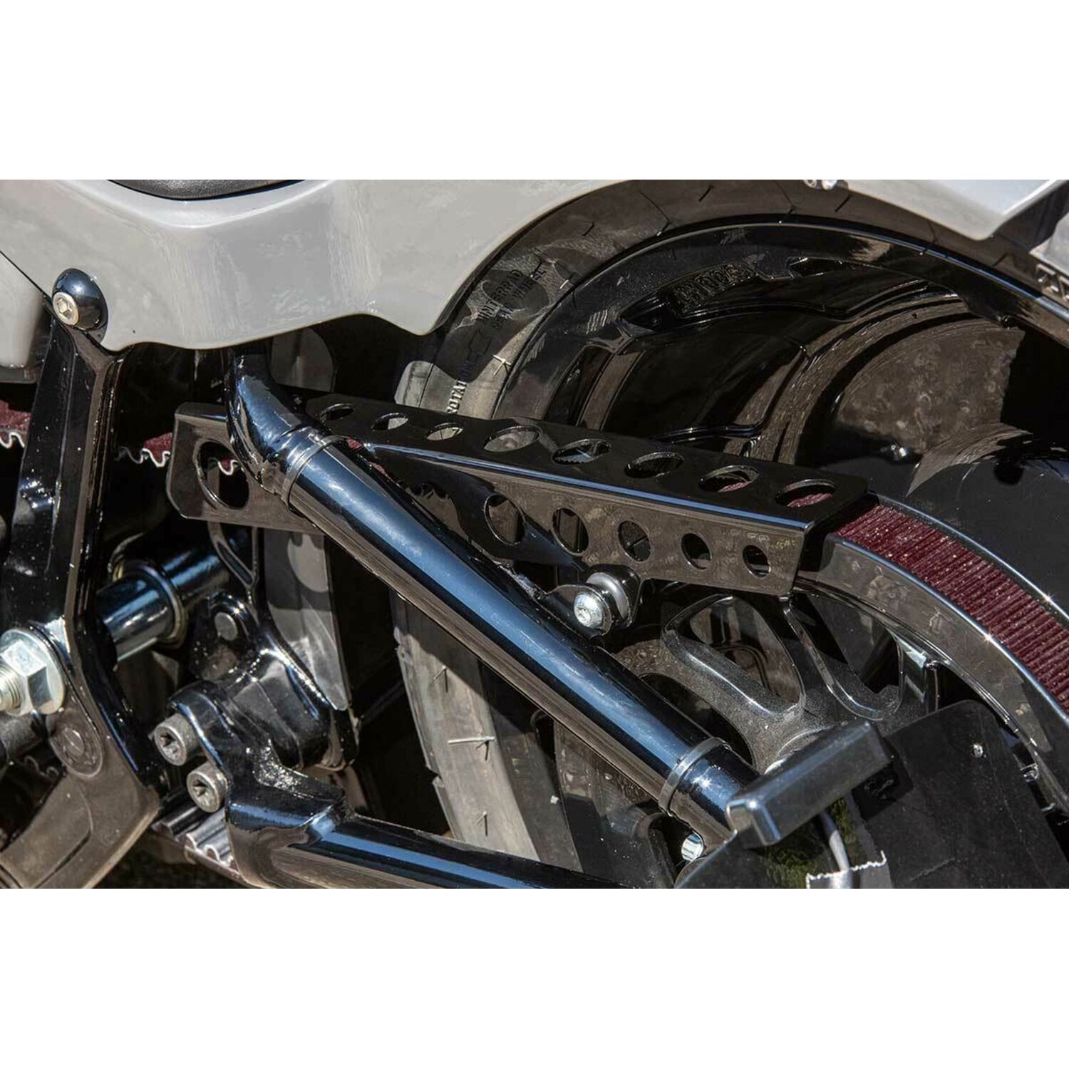 Rick's Motorcycles, belt guard Round holes