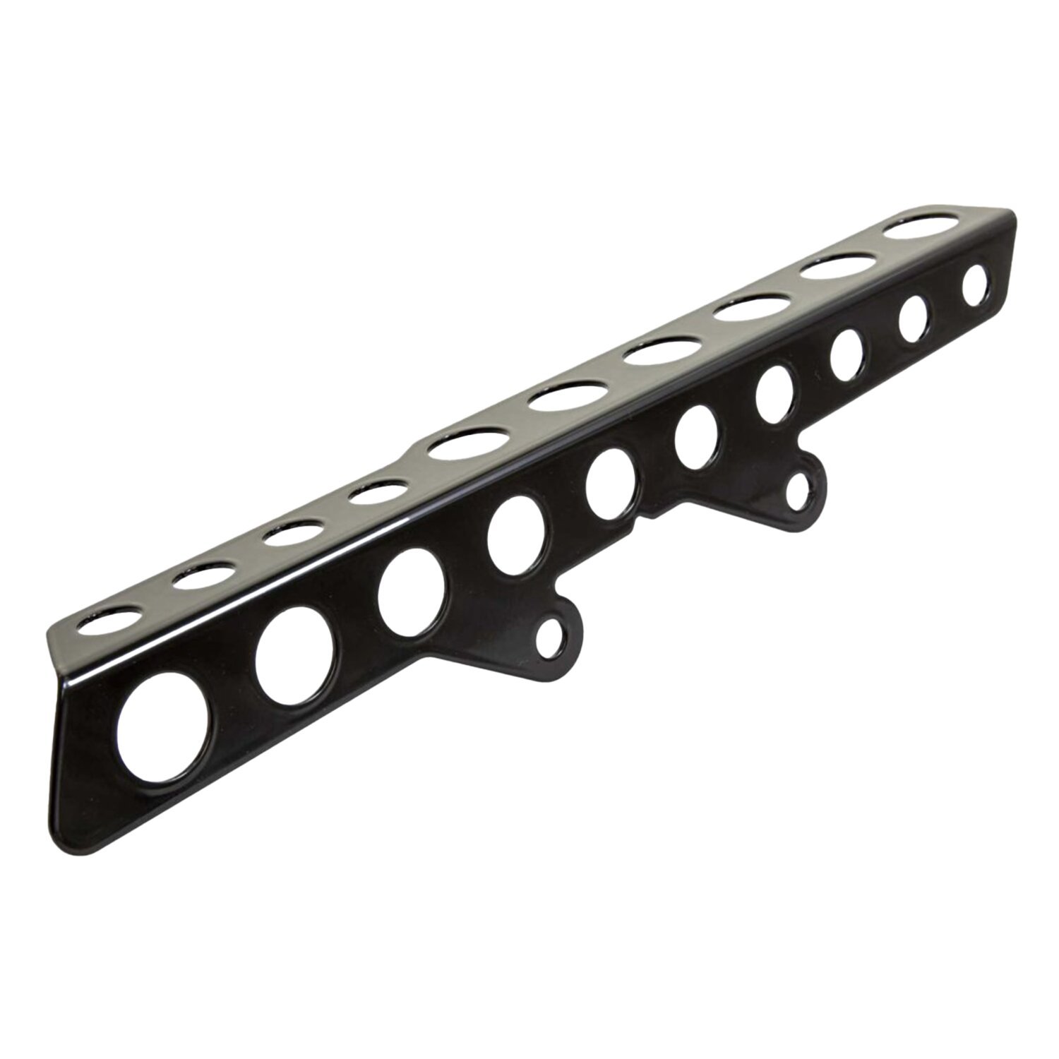 Rick's Motorcycles, belt guard Round holes. Gloss black