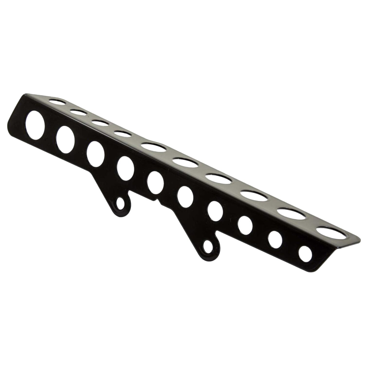 Rick's Motorcycles, belt guard Round holes. Gloss black