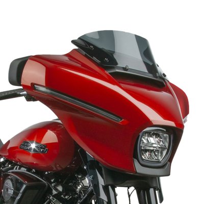 Mount kit included. Dark gray, 95% tint. Height: 22.23cm. Width: 38.10cm.
Made of 3mm thick Lexan® polycarbonate with National Cycle's state-of-the-art Quantum+™ Rain Repellent Hard Coating.
National Cycle VStream® replacement windscreens have a unique patented shape. The 'V' profile and dimensional contours push the wind vortex out and away from the rider's helmet, resulting in a peaceful, quieter riding environment. Manufactured from 3mm thick Lexan® polycarbonate with National Cycle's state-of-the-art Quantum+™ Rain Repellent Hard Coating. This is a new generation of polycarbonate hard coating that actually exceeds the hardness and scratch resistance of glass. The surface tension created by the water repellent coating results in water droplets that literally fly off the surface of the windshield at the slightest of angles or wind speeds. It all just got better than ever! Fits as a direct bolt-on High Quality replacement for the OEM style screen. Complete with mount kit.
Note: Center screen height is from the bottom center edge to top of screen.