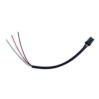 Plug and play connector set 151. Two adapter cables with matching plugs, 2 extension cables, and cable connectors. 
- ECE approved 
- Universal solution used to install turn signals without worries 
- Built-in equalizer 
- Triggering fault codes are prevented 
- Compatible with CAN-bus and non- CAN bus models
- Compatible with either LED or non-LED lighting 
- Compatible with minus switched turn signals 
- Allows adjusting turn signal flashing frequency 
- Compatible with regular turns signals, turn signals with running lights and and 3-1 (taillight, brake light, turn signal) combos 
- Compatible with with turn signals that use a different current / wattage. 
- Red brake light
- White: taillight 
- Green: Turn signals
- Black: Ground (-)