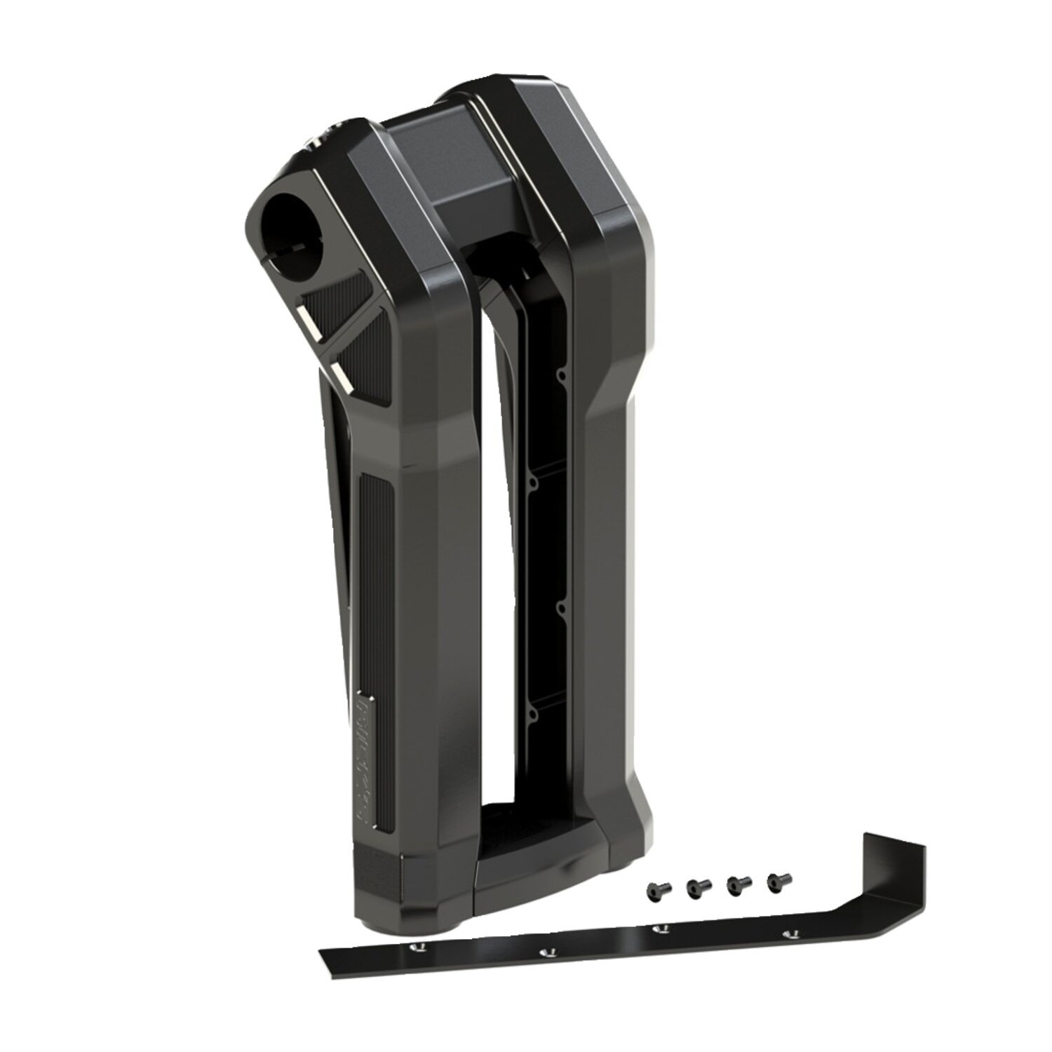 Rick's Motorcycles, Clubstyle riser kit Pullback ST. 10", Black, Anodized