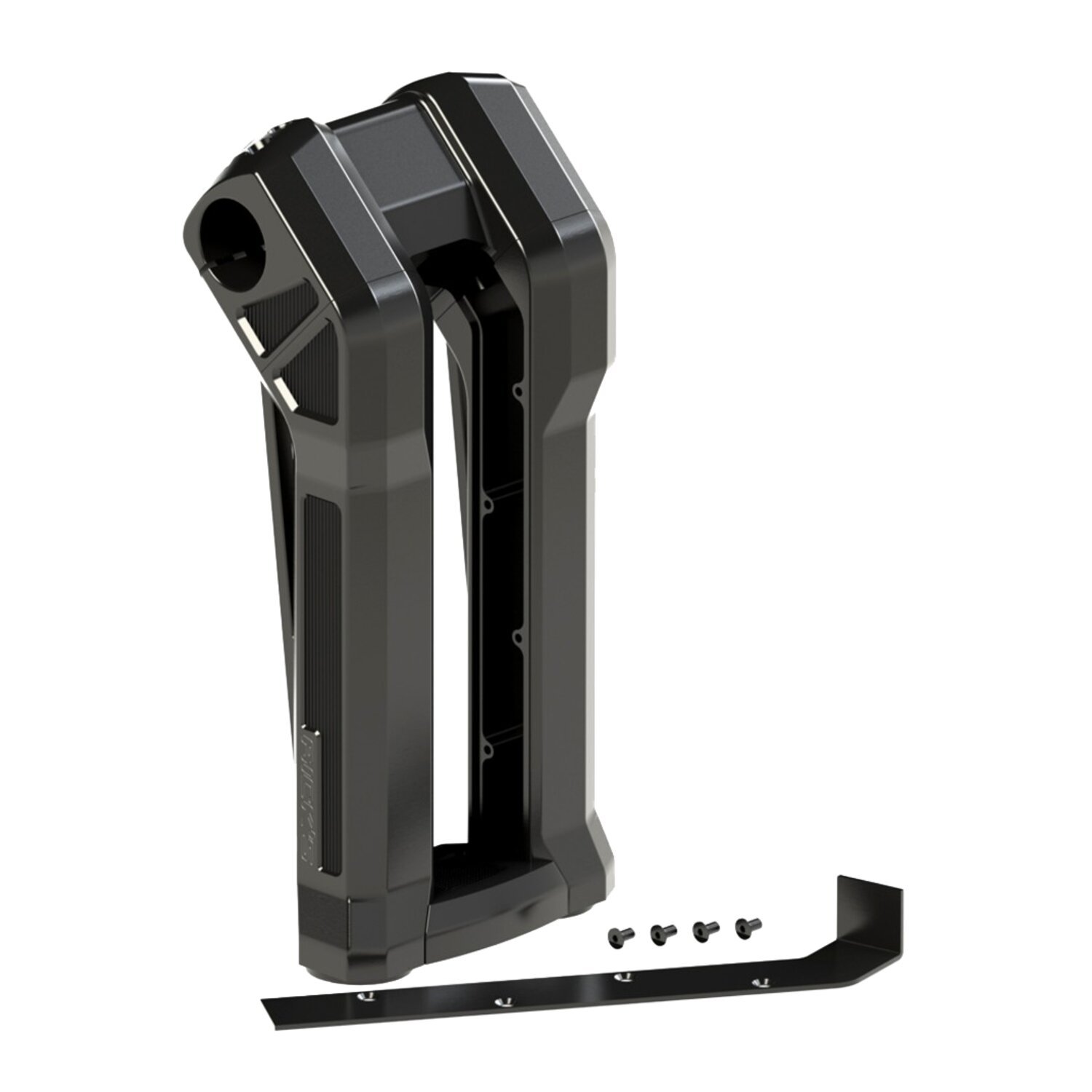Rick's Motorcycles, Clubstyle riser kit Pullback S. 11.5", Black, Anodized