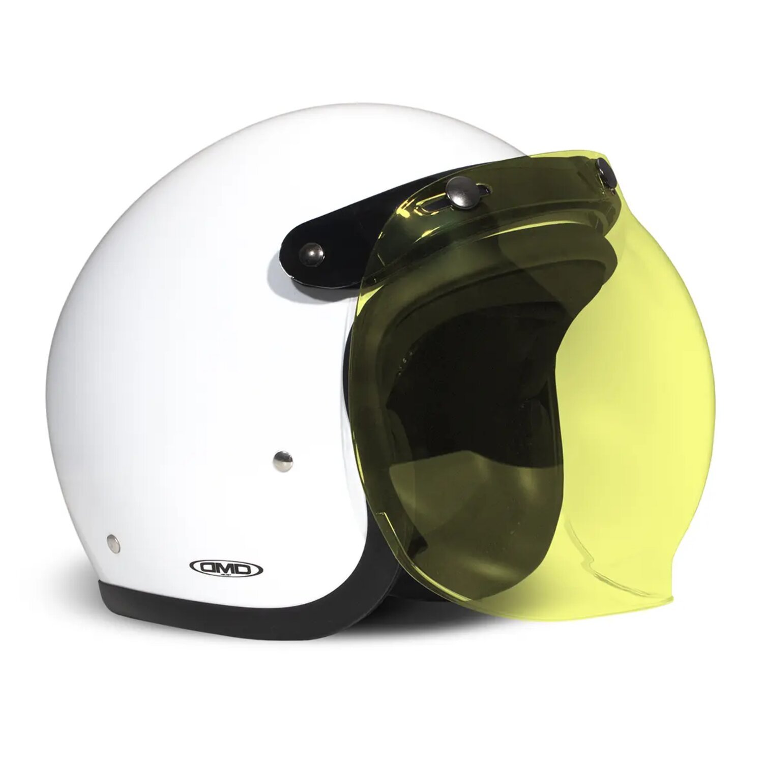 DMD Flip-up bubble visor yellow