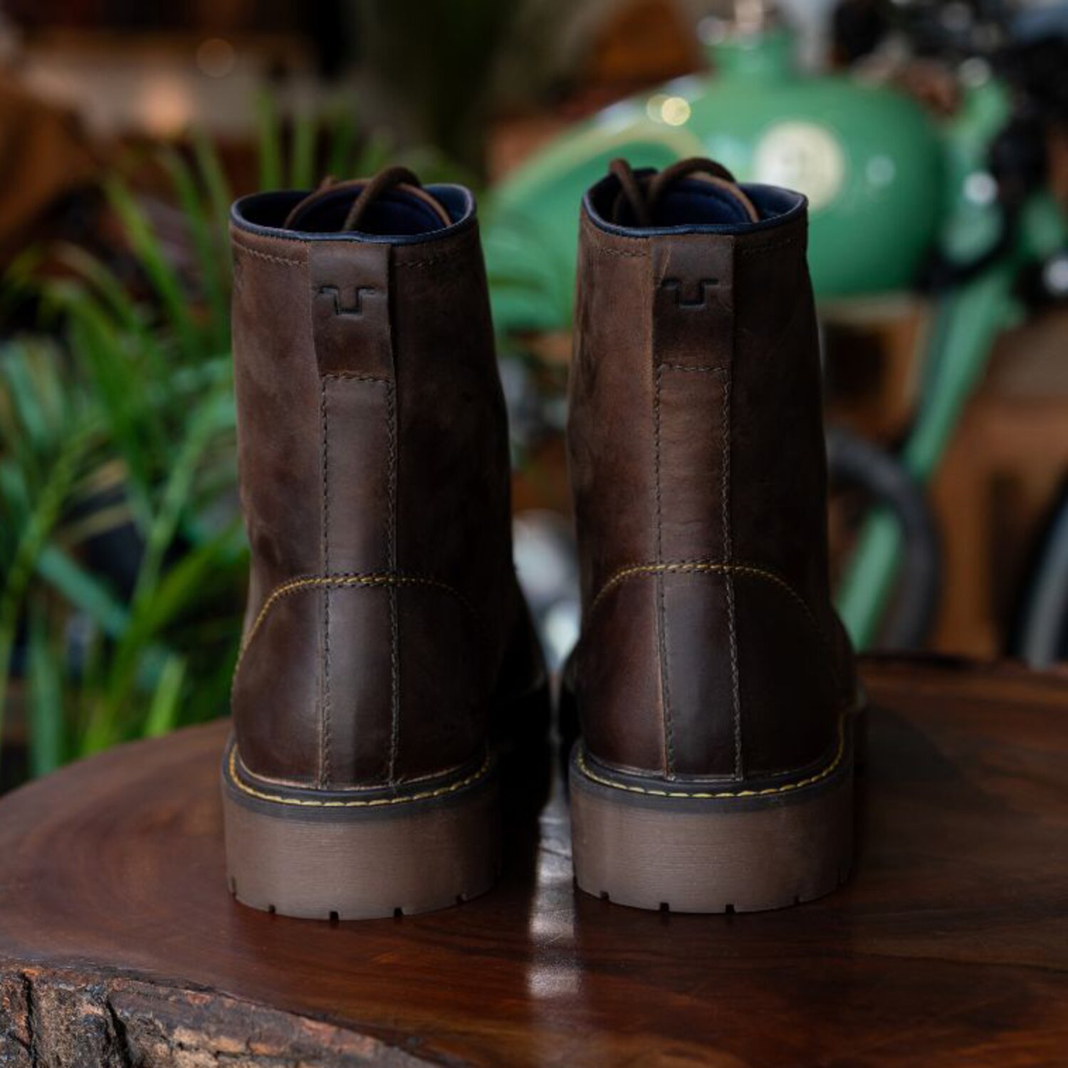 Trip Machine Moc-toe boots, mocha, 40