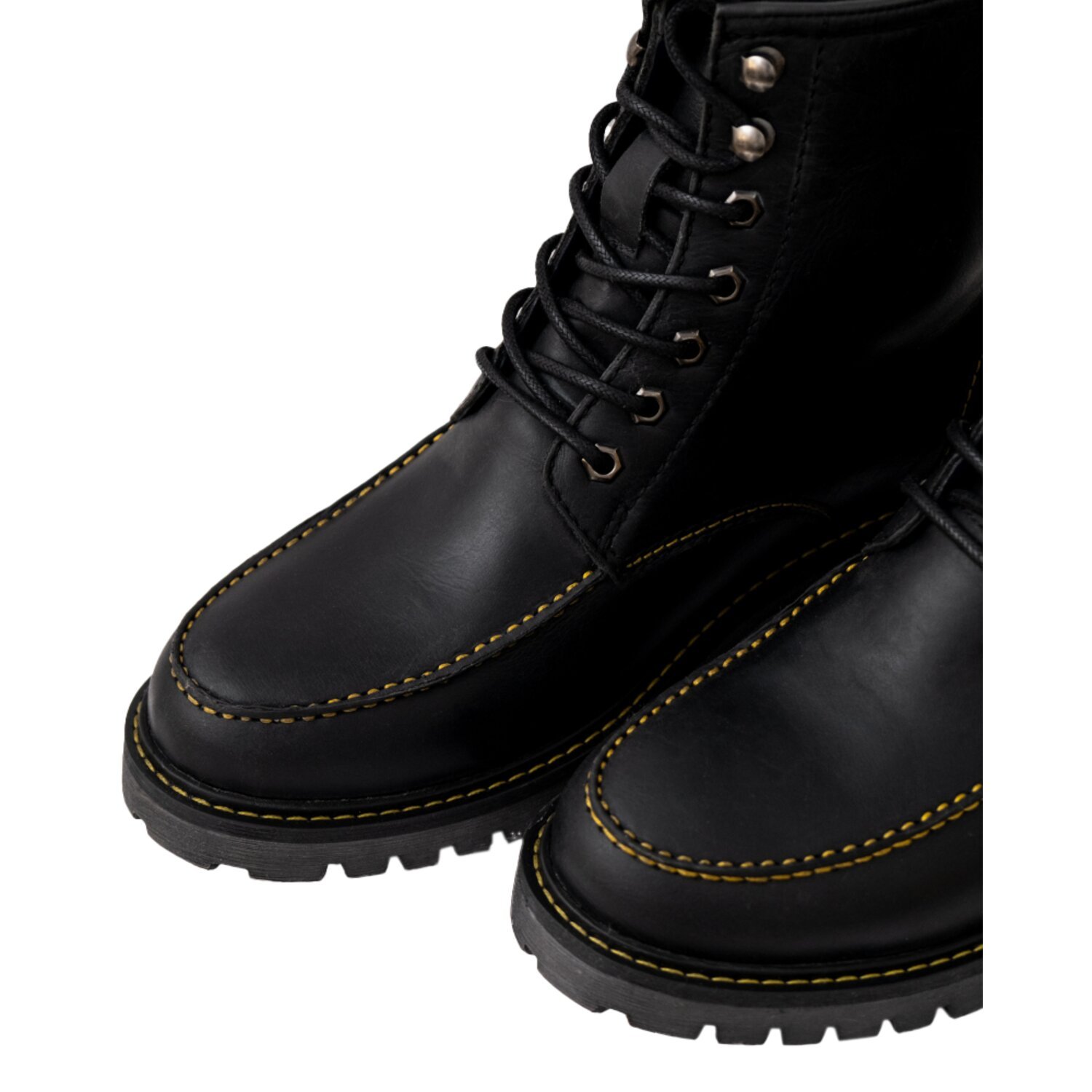 Trip Machine Moc-toe boots, Black, 40
