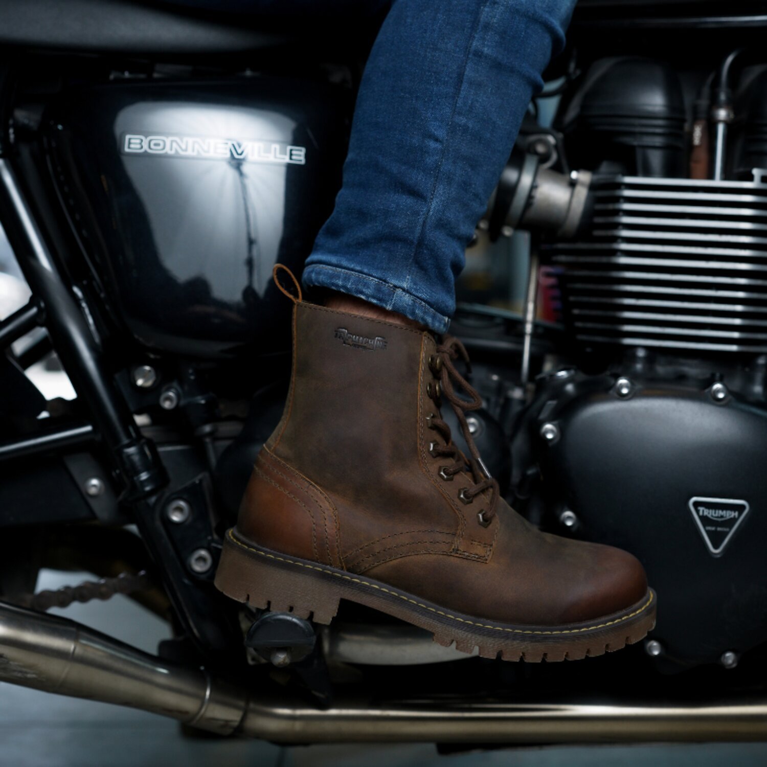 Trip Machine Derby boots, rusty wrangler, 40