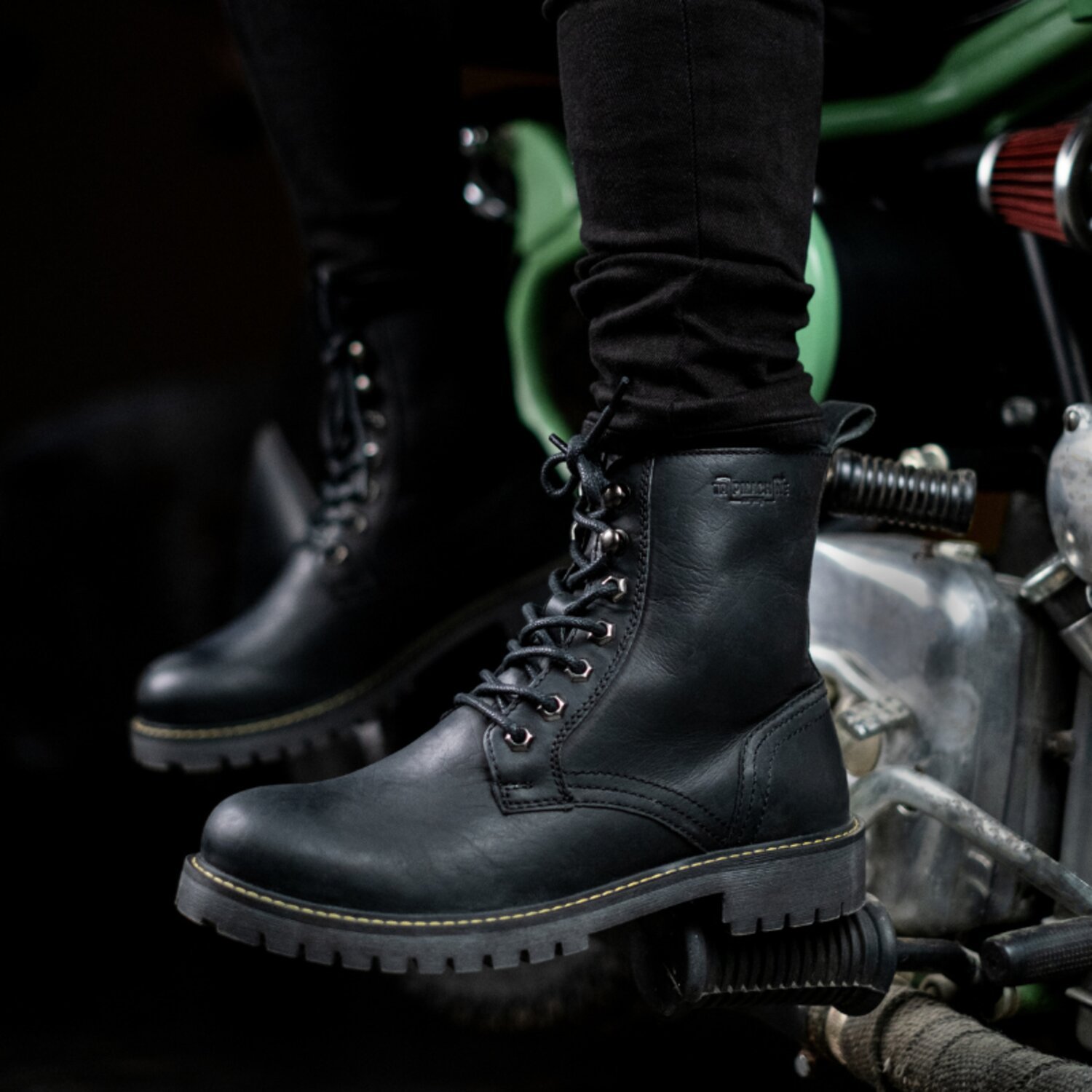 Trip Machine Derby boots, dark shadow, 40