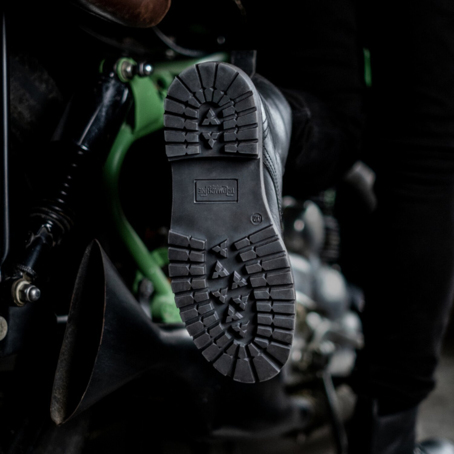 Trip Machine Derby boots, dark shadow, 40