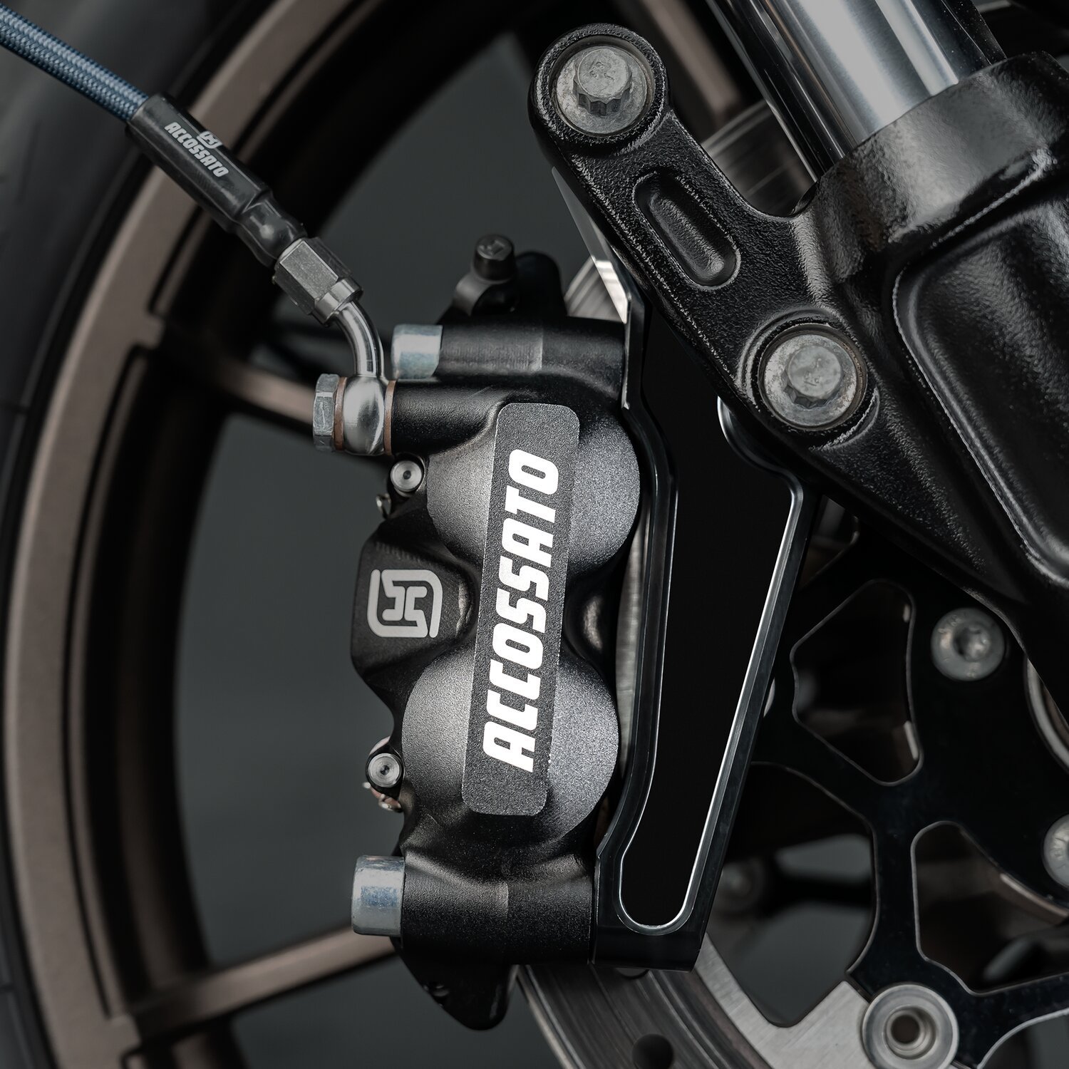 Accossato, 108mm Monoblock radial brake caliper left