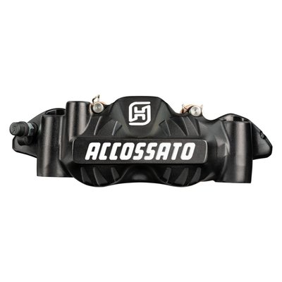 Black anodized finish.
108mm mounting distance.
Aluminum pistons.
4x ST (Standard sintered) brake pads per caliper.
Complete with Standard brake pads.
Accossato Monobloc Forged Radial Brake Calipers are engineered for riders that demand maximum performance and precision. Comes complete with 4x ST (Standard sintered) brake pad set. Manufactured from high-quality CNC machined forged aluminum, this caliper combines strength with a rigid lightweight construction to deliver exceptional braking control and reliability. Each caliper is designed to maximize braking efficiency and handling. Each caliper is also checked and tested before it it leaves the factory. This makes an Accossato caliper an excellent choice for riders that demand top-level technology paired with uncompromised quality.