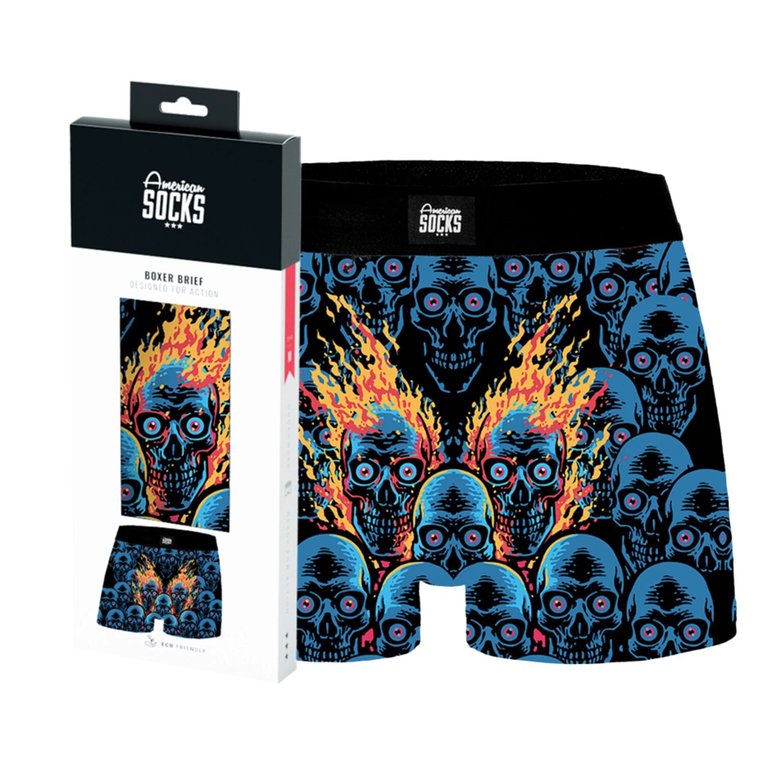 American Socks Knucke Head underwear, Blue, M