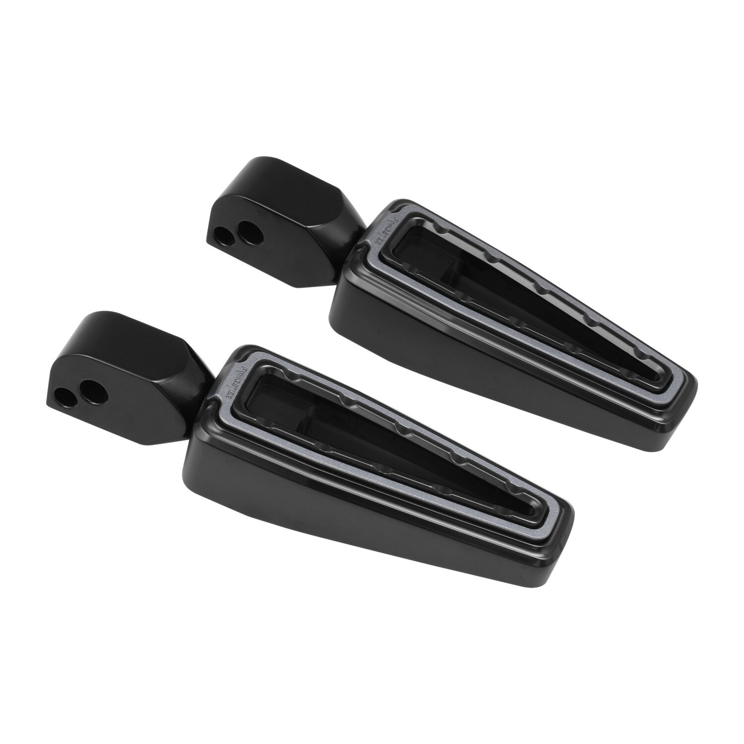 Fangster, passenger foot pegs. Black smoky