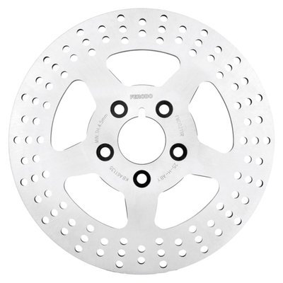 11.5" diameter. Countersunk 3/8" mounting holes. 50mm inner diameter. Mount style 'F'.
OEM replacement reference 41791-79A.
Made of high quality steel. Easy bolt-on installation.
