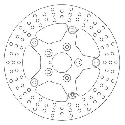 11.5" / 292mm O.D, 56.3mm I.D., 10.2mm (3/8") counterbored mounting holes. Mount style 'B'.
Made of high quality steel. Easy bolt-on installation.
OEM replacement reference 41797-00.
Note: fitment on OEM 17" FXSTD wheel requires 43837-00 brake rotor spacer plate.