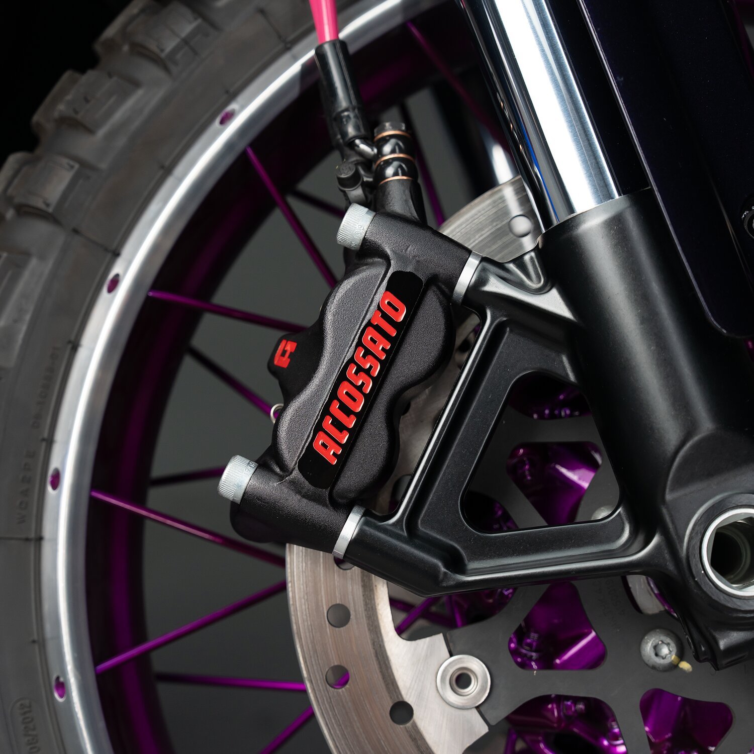 Accossato, 100mm PZ011 radial brake caliper. Right