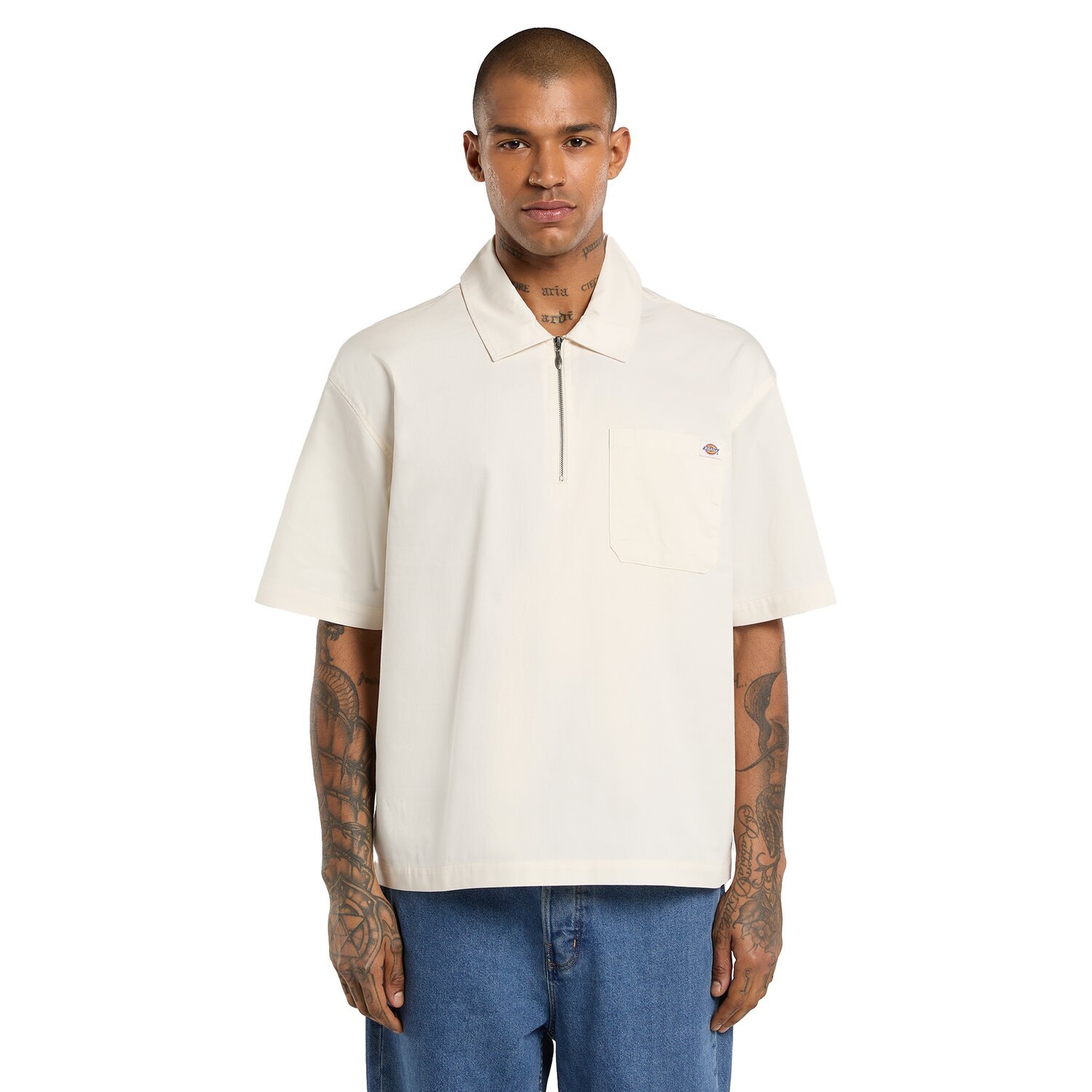 Dickies Cadiz QZ shirt, egret Cream, XL