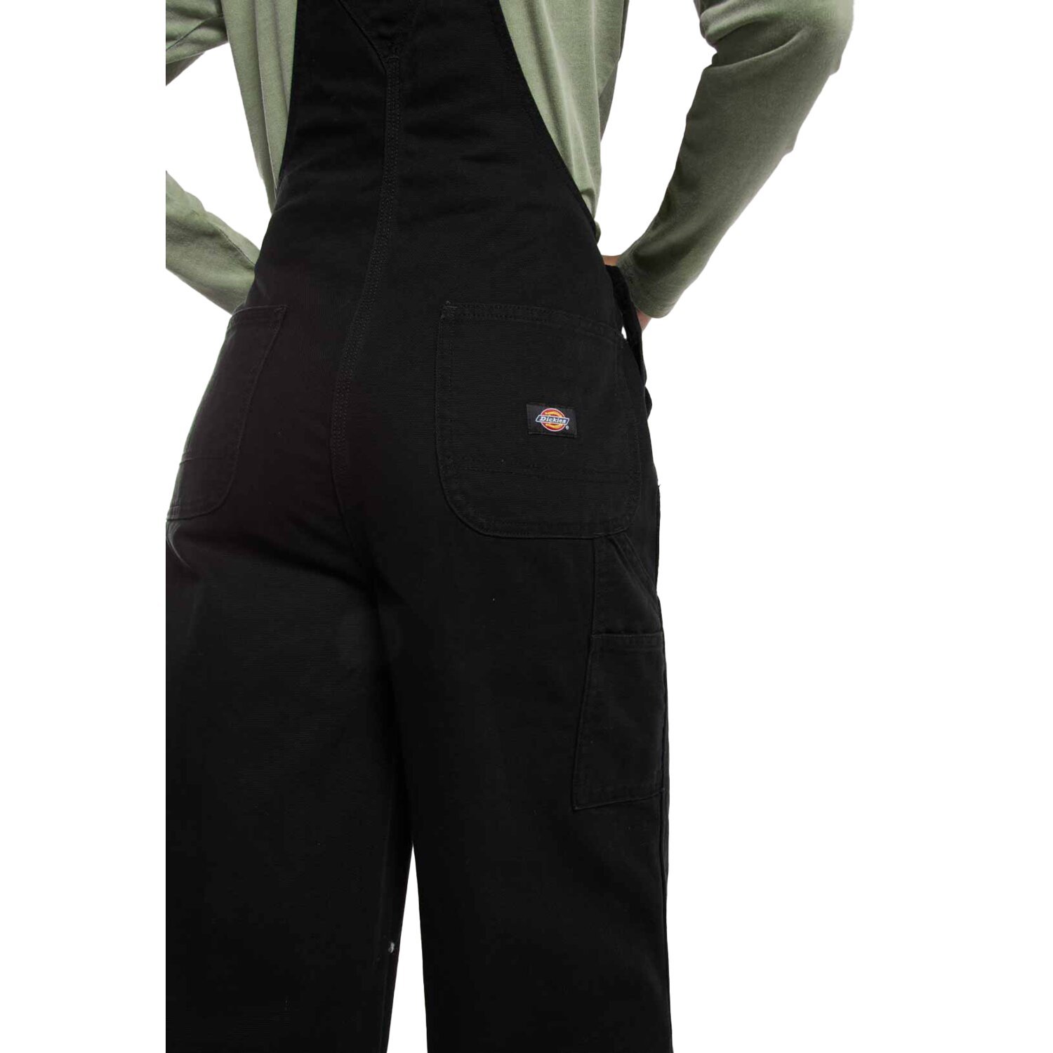 Dickies Loose canvas female bib, Black, XL