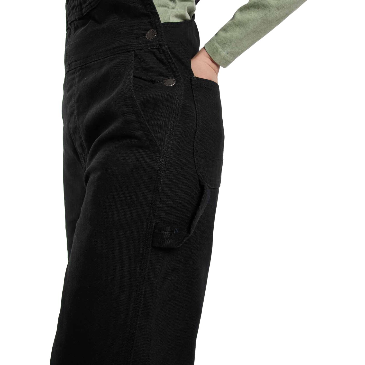 Dickies Loose canvas female bib, Black, S