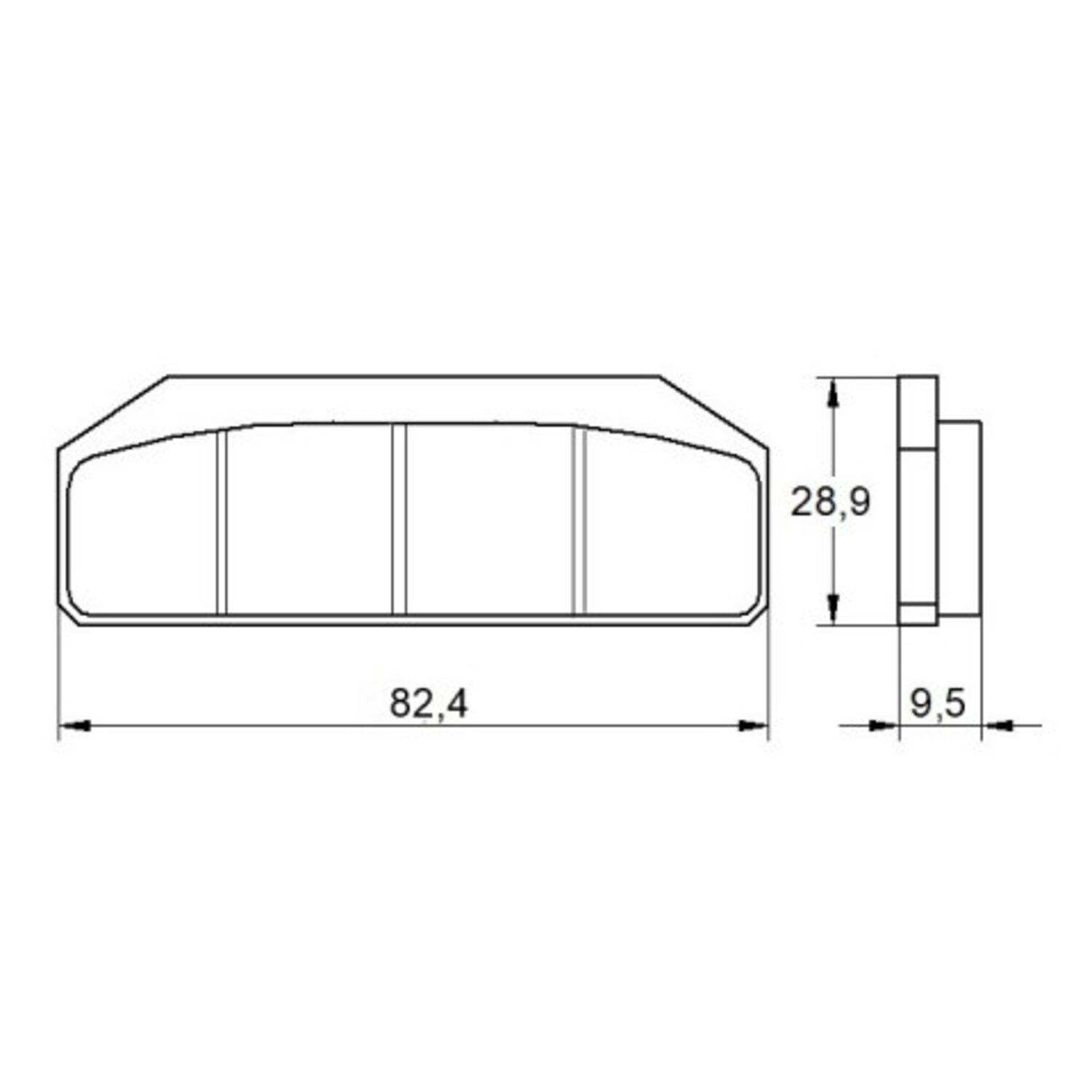 Accossato, Brake pad set