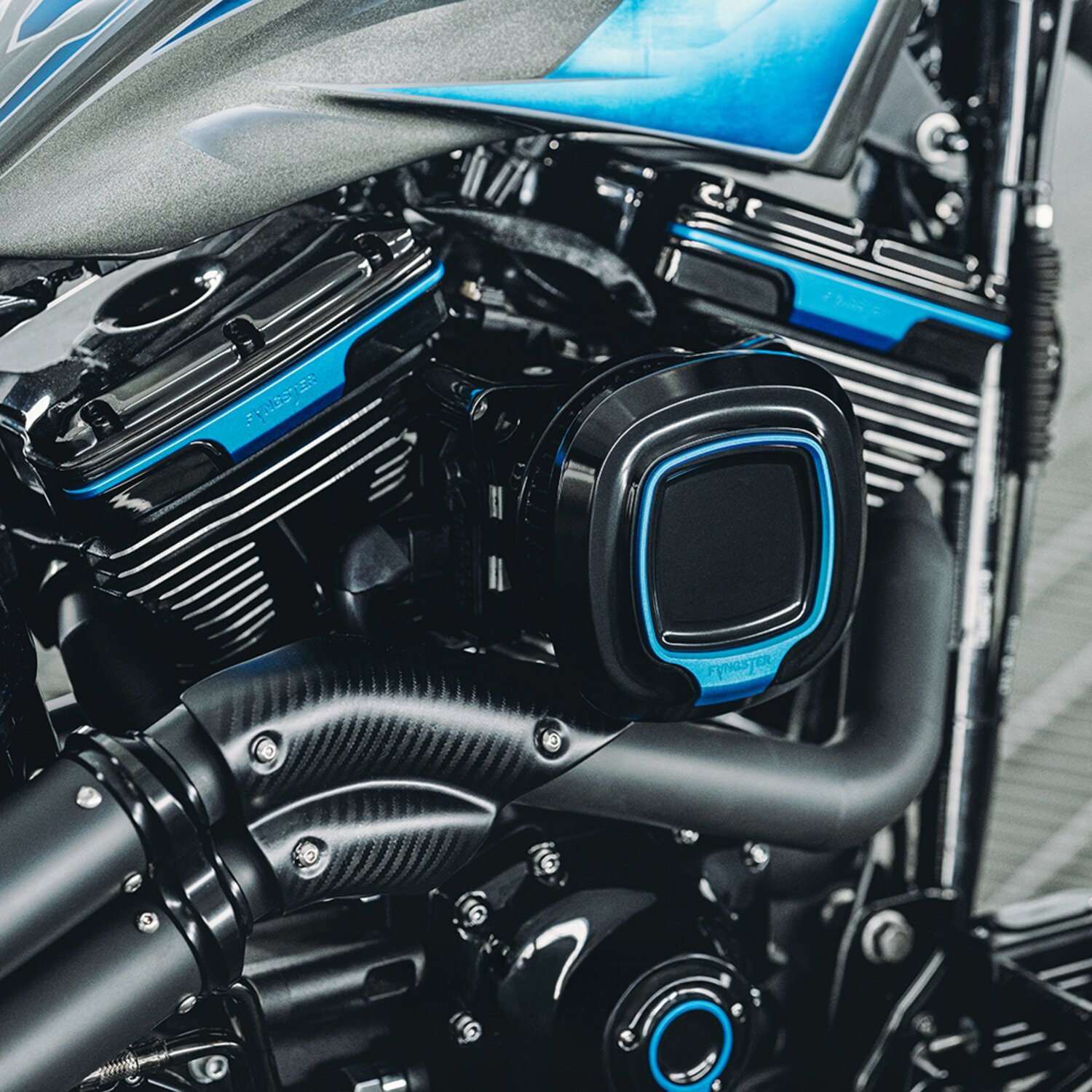 Fangster, Air cleaner, Black, blue