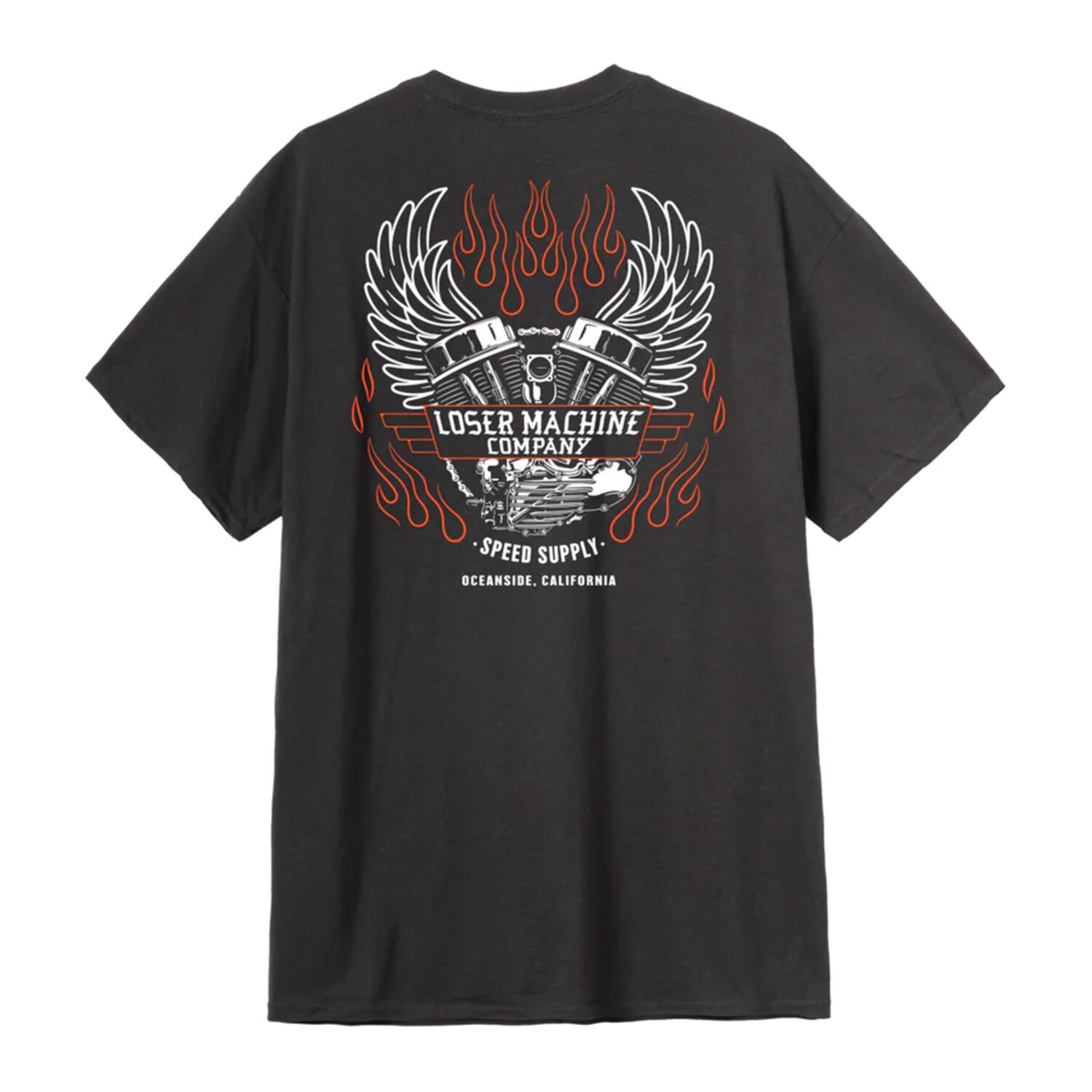 Loser Machine Fly wheel t-shirt, Black, S