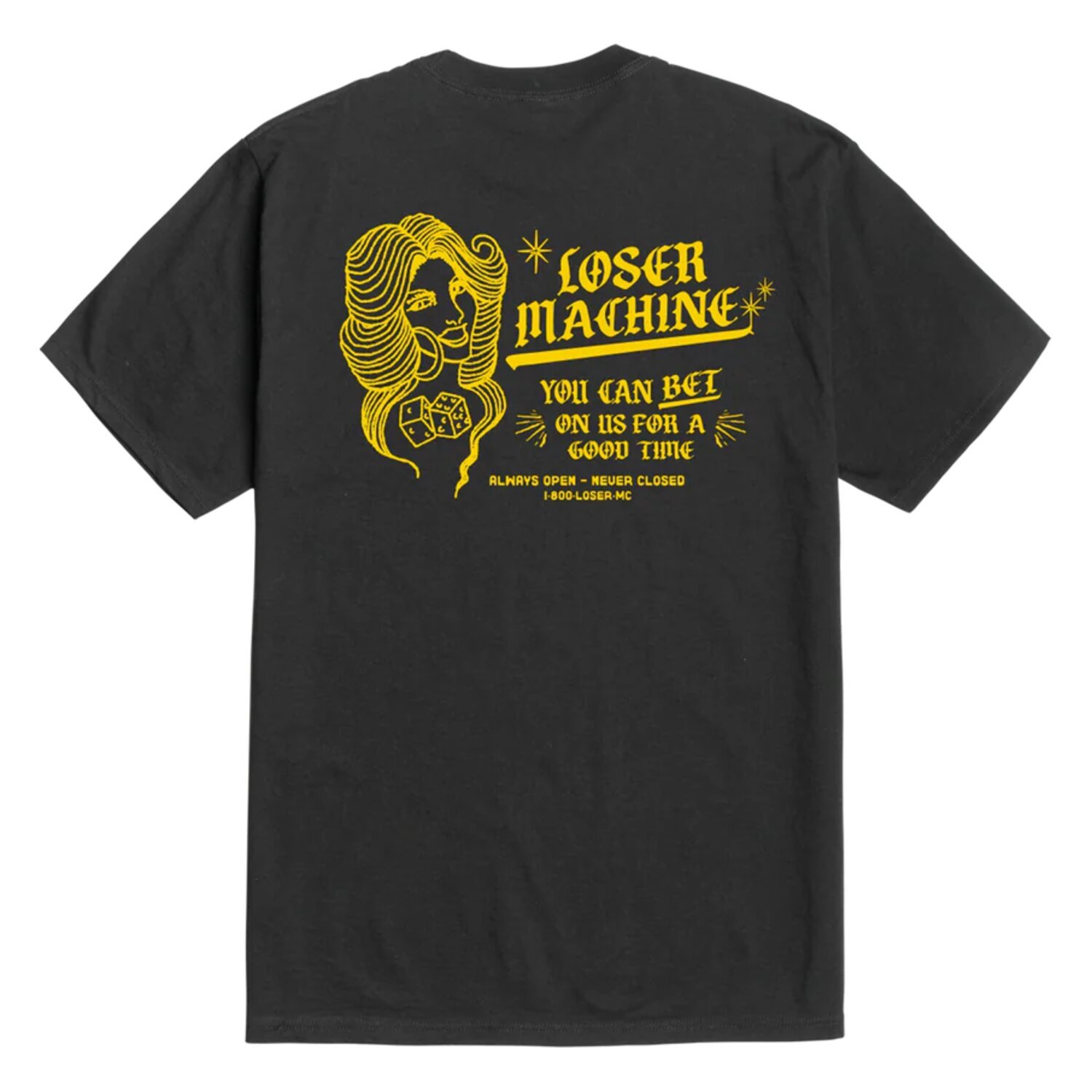 Loser Machine Roll the dice t-shirt, Black, S