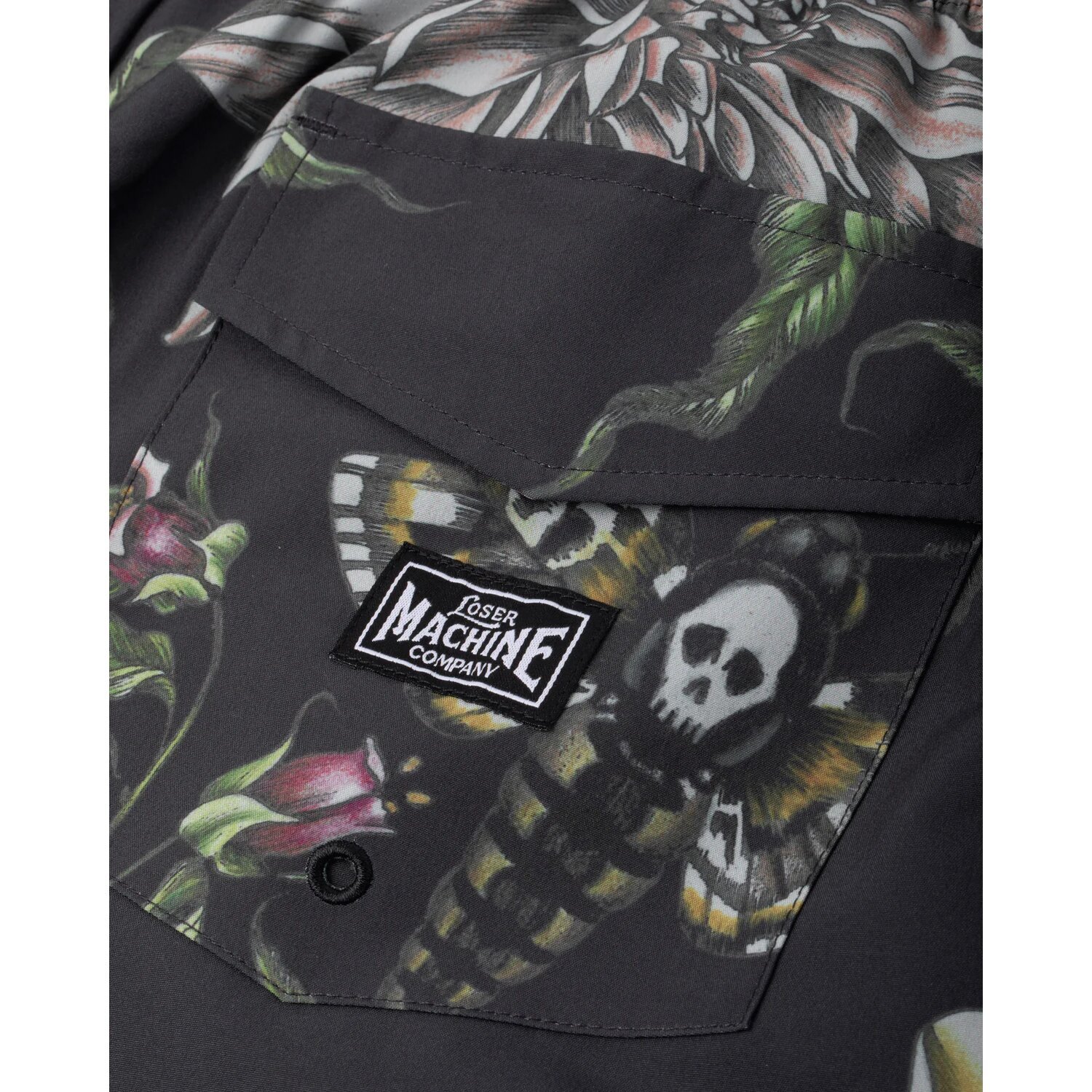 Loser Machine Hawkmoth short, Black, 2XL