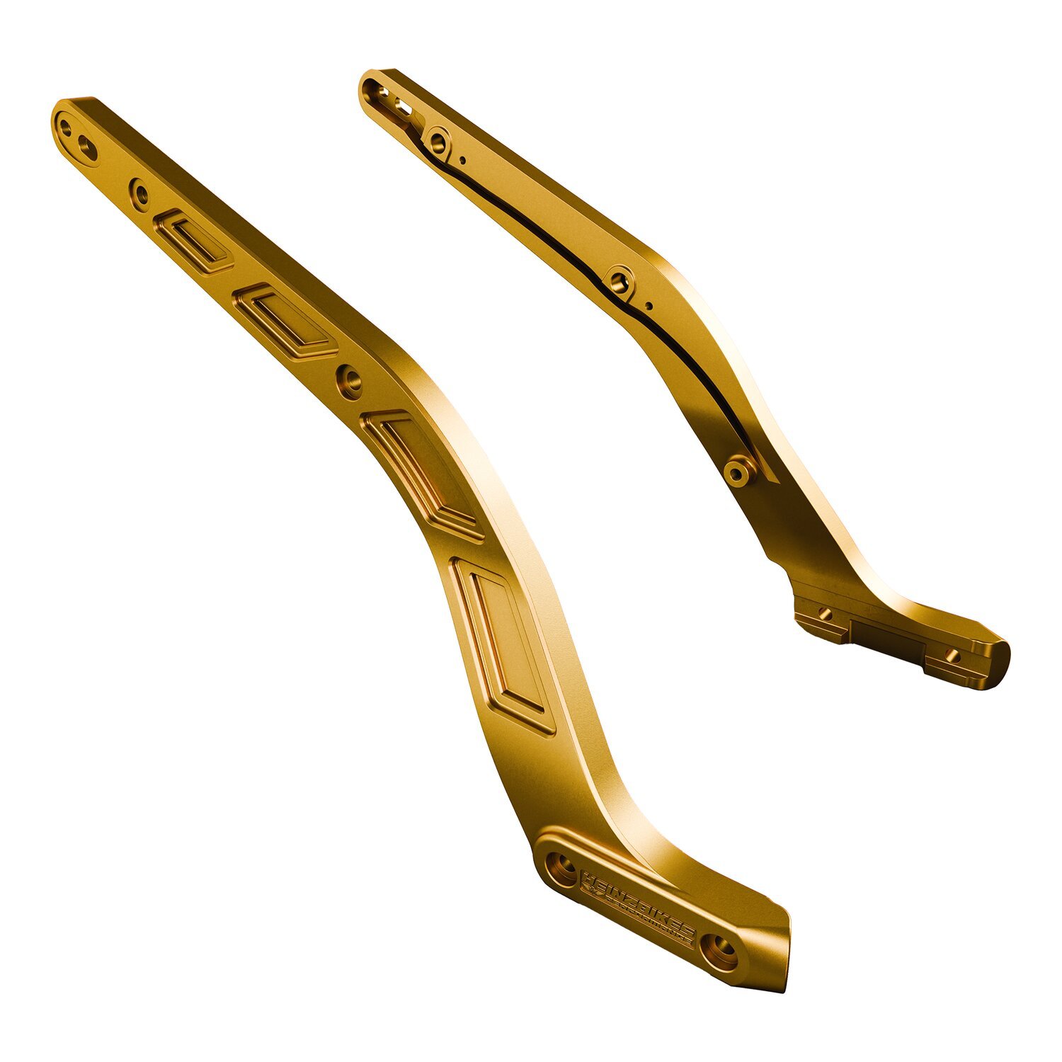 HeinzBikes, performance fender struts, Gold
