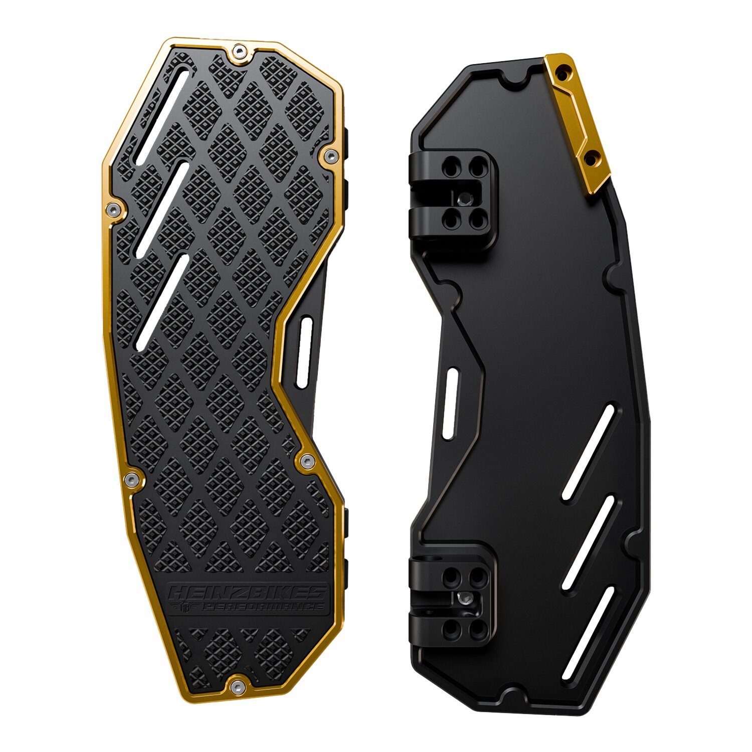 HeinzBikes, floorboards 'Performance, black, Gold