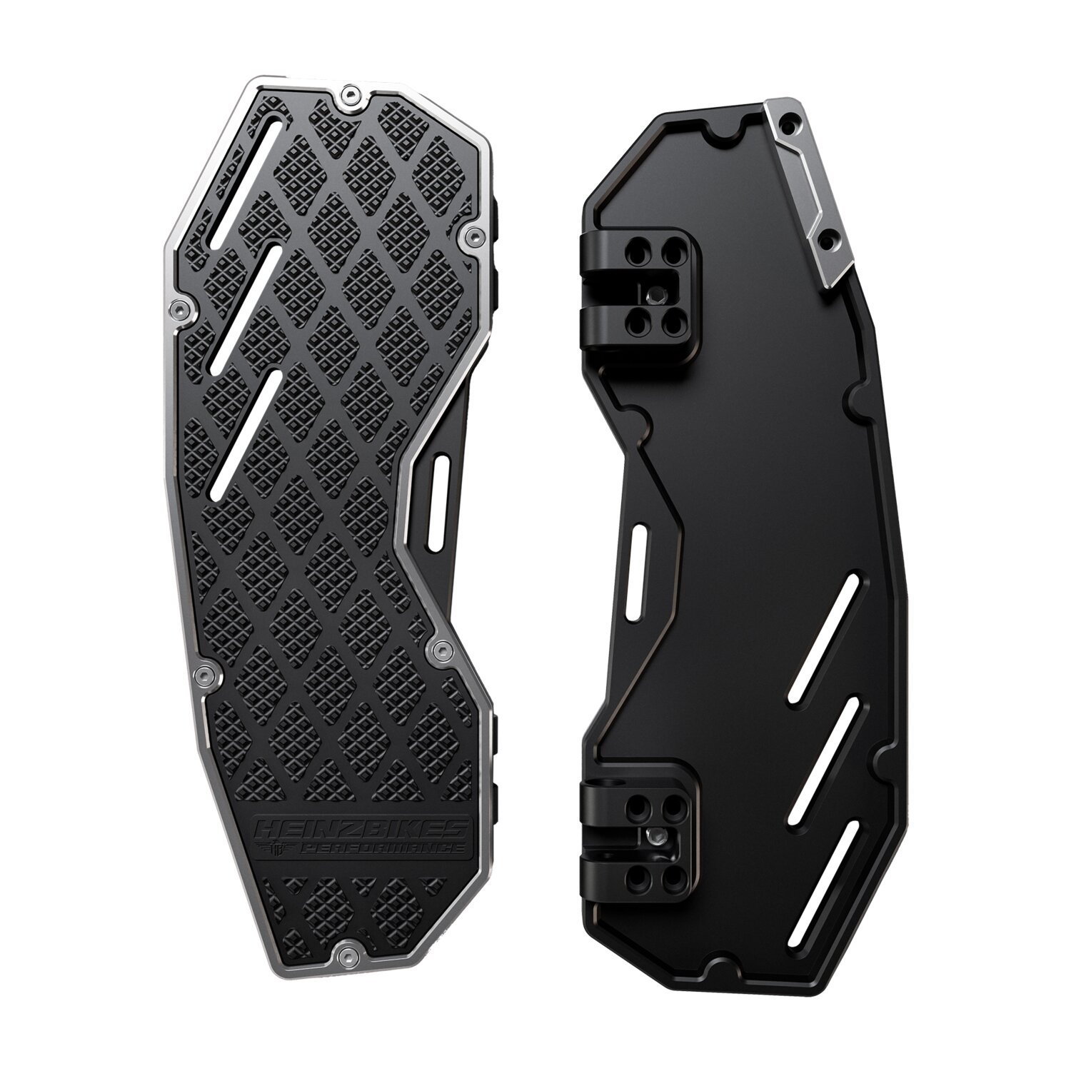 HeinzBikes, floorboards 'Performance, black, Silver