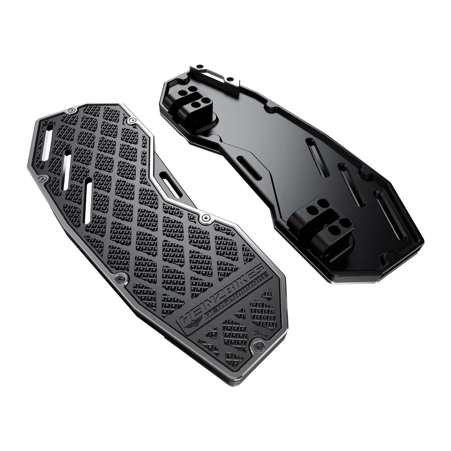 HeinzBikes, floorboards 'Performance, black, Silver