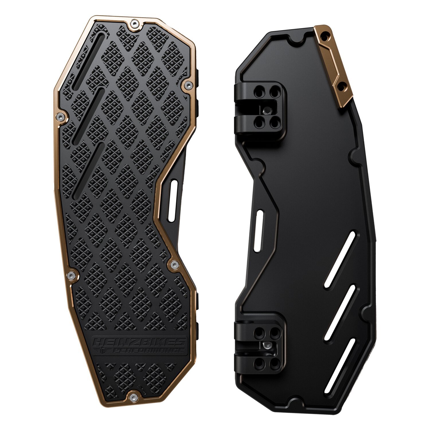 HeinzBikes, floorboards 'Performance, black, Bronze