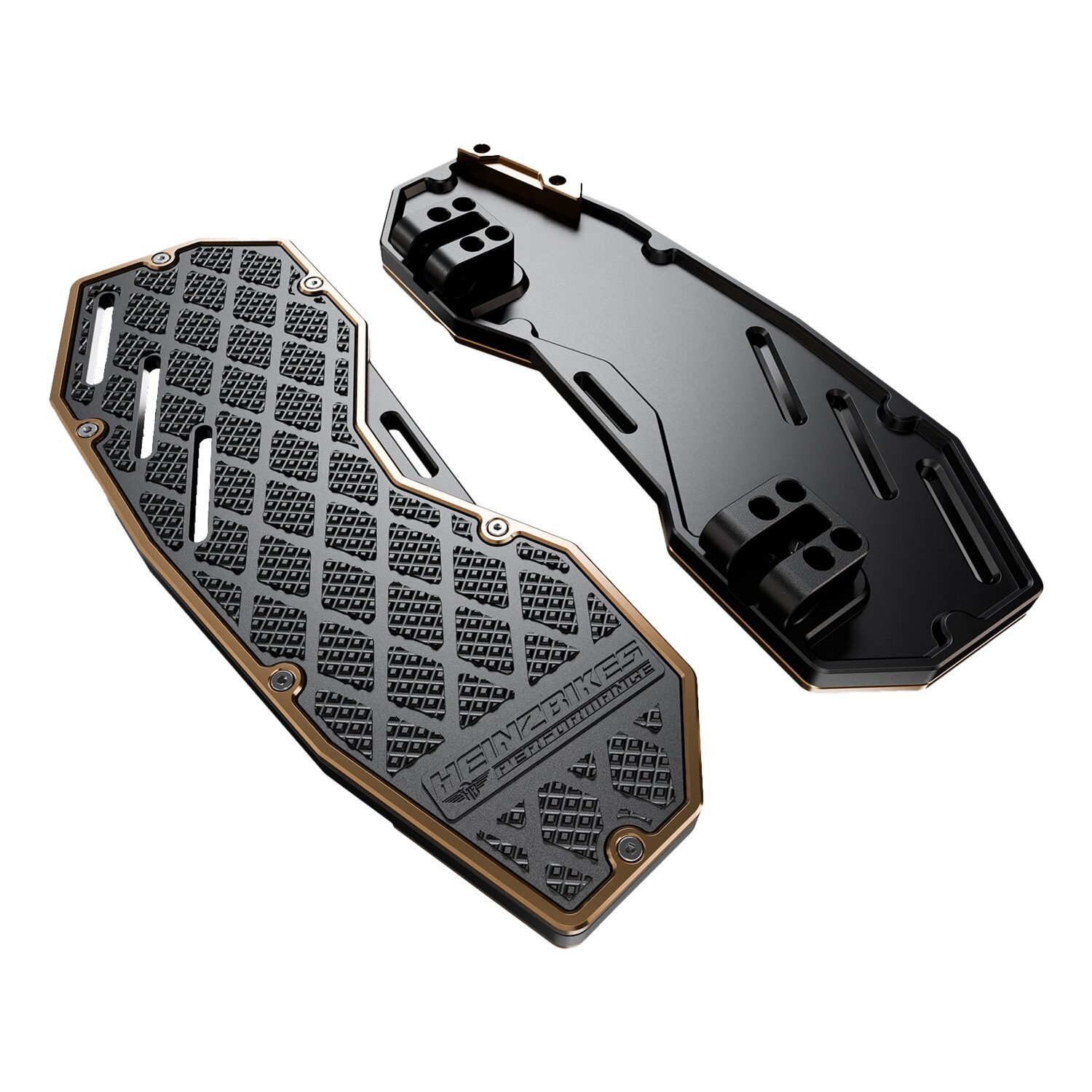 HeinzBikes, floorboards 'Performance, black, Bronze