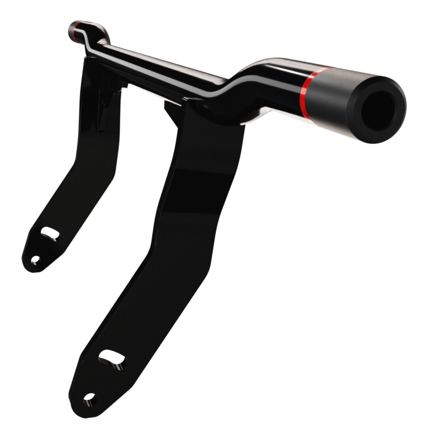 HeinzBikes, Performance crashbar. Red Color Ring, Powder Coated