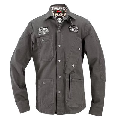 The Holy Freedom King jacket combines classic moto style with modern protection. Made from stretch cotton with real DuPont™ Kevlar® reinforcements at key impact zones, it delivers both comfort and abrasion resistance. Featuring the brand’s signature checkered lining, YKK double-slider zips, and pockets for optional protectors, this Class AA–certified jacket is built for freedom, function, and unmistakable style.
• Kevlar® reinforcements at key impact zones
• Stretch cotton outer for freedom of movement
• Signature HolyFreedom® checkered interior
• Adjustable cuffs with zip + snap closure
• Asymmetrical front pockets & water-repellent internal pocket
• Pockets for optional back, shoulder & elbow protectors
• Durable YKK double-slider zippers & custom HolyFreedom® snaps
• Personally tested and approved by the HolyFreedom® crew
• Certification: EN 17092-4:2020 – Class AA