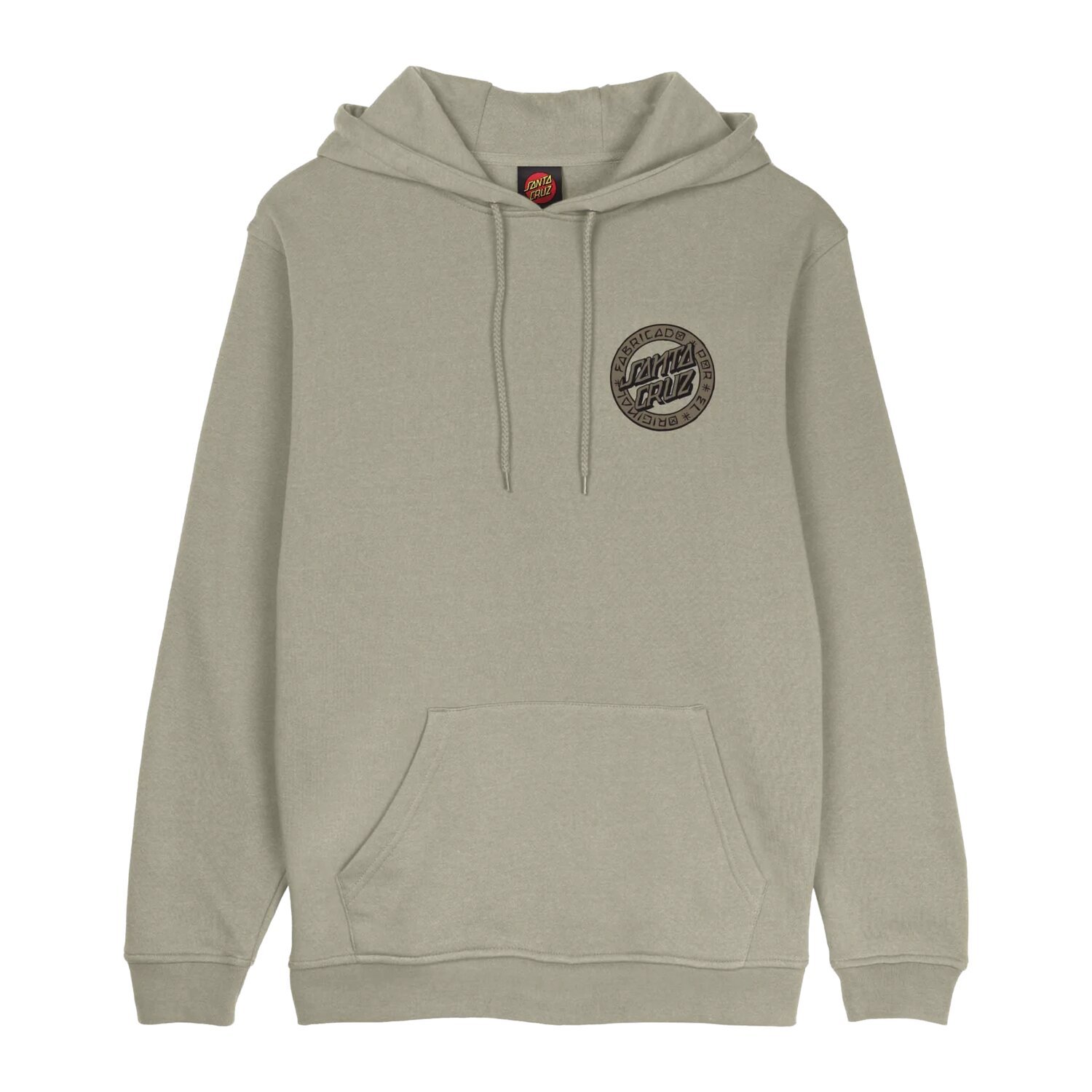 2XL — Santa Cruz Loco Dot hoodie stone gray, 2XL