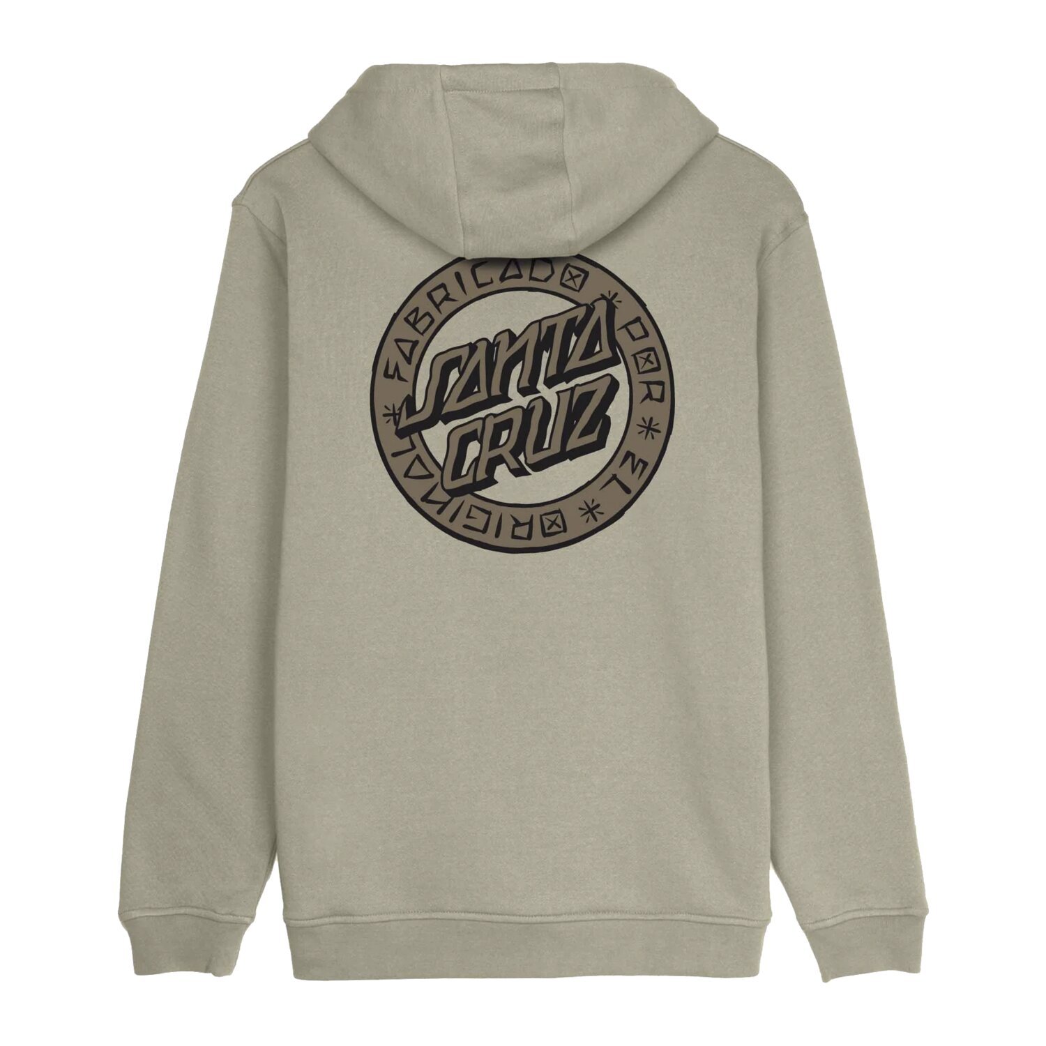 L — Santa Cruz Loco Dot hoodie stone gray, L