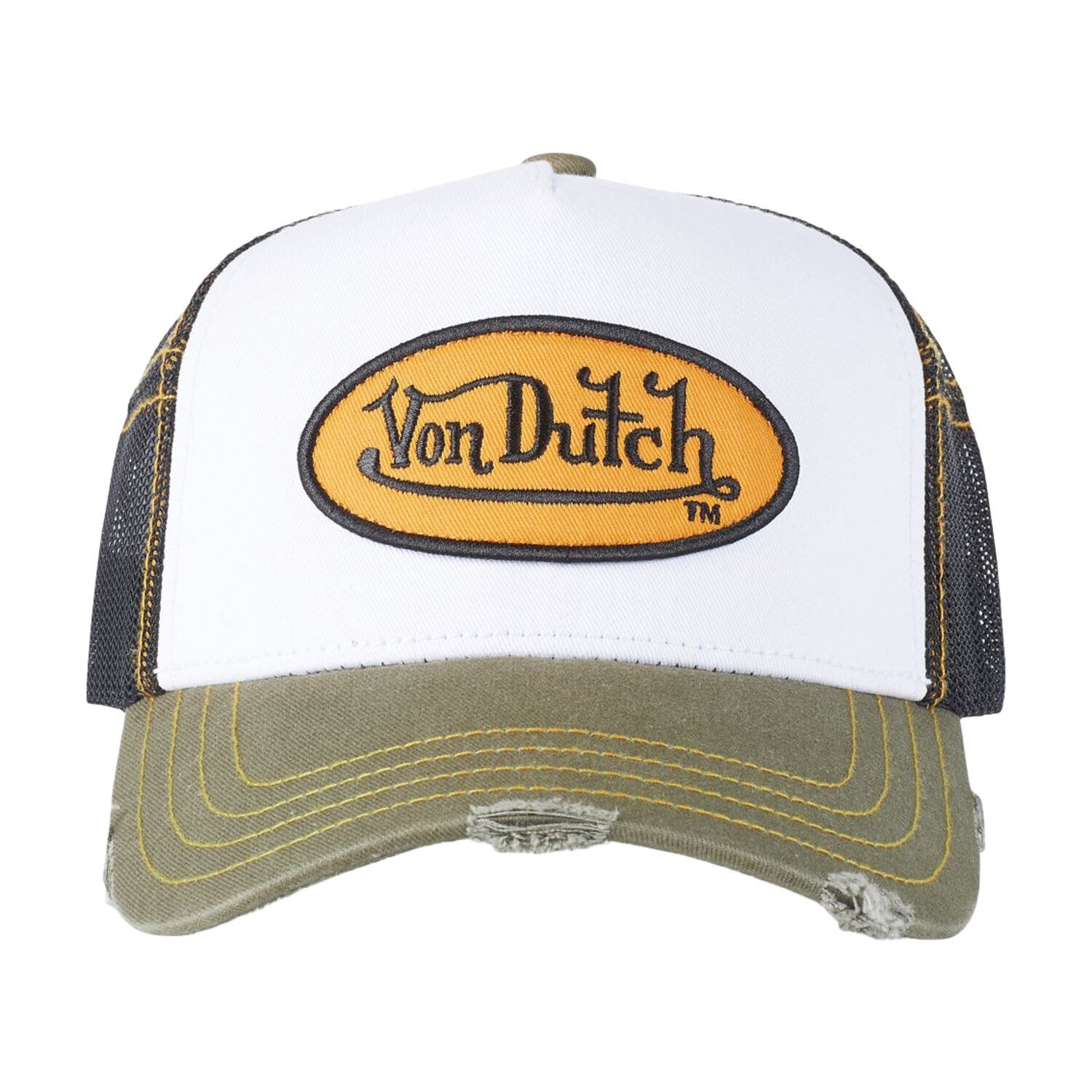 Von Dutch Trucker mesh cap, White, black