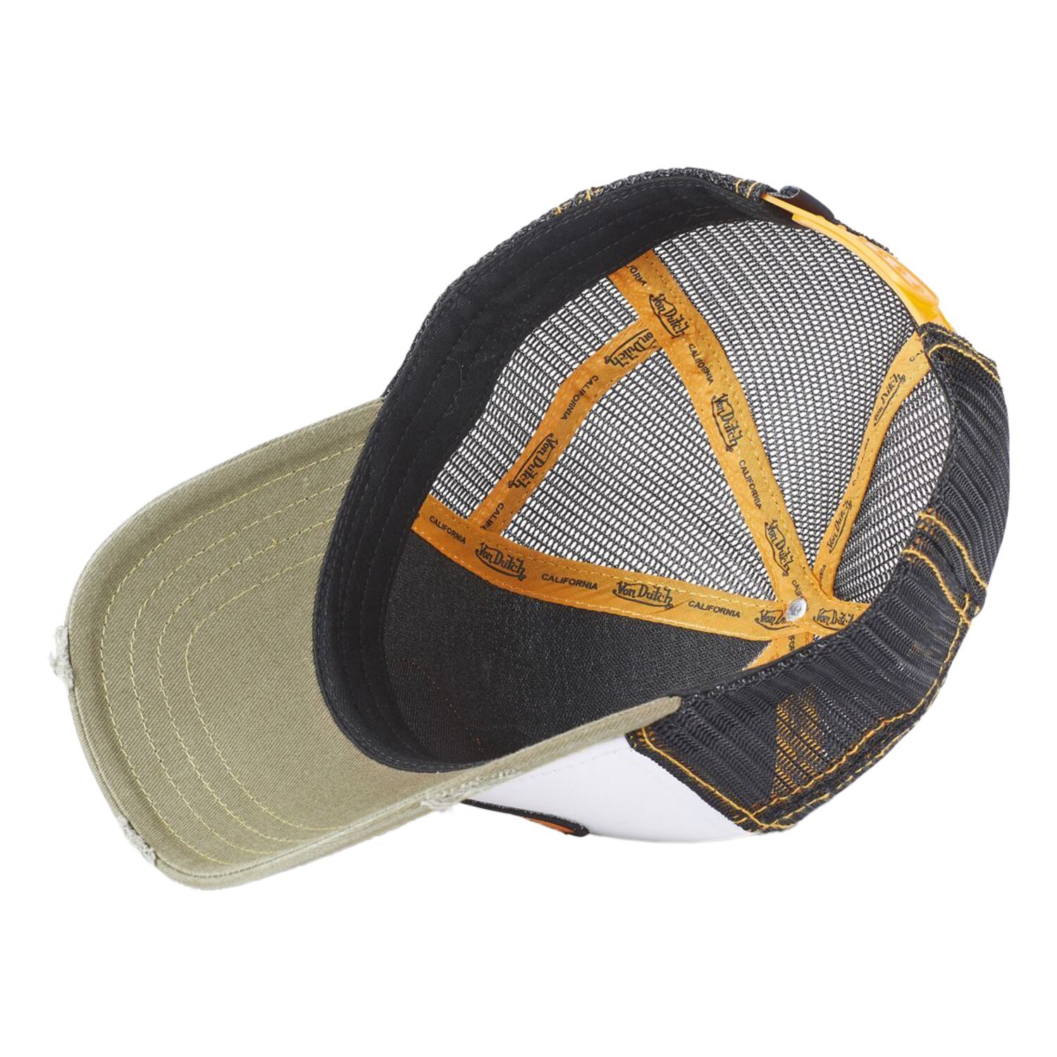 Von Dutch Trucker mesh cap, White, black