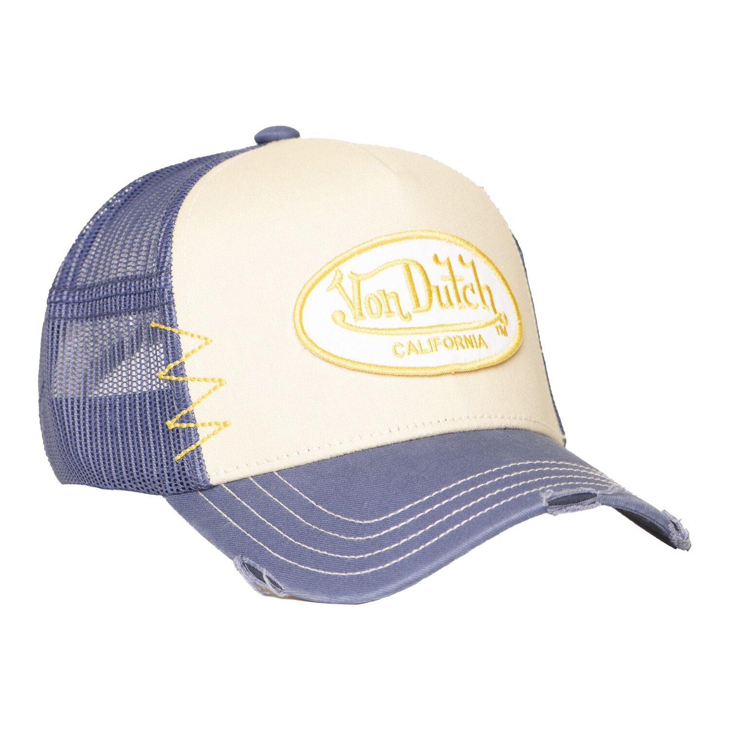 Von Dutch Trucker mesh cap, blue, Beige