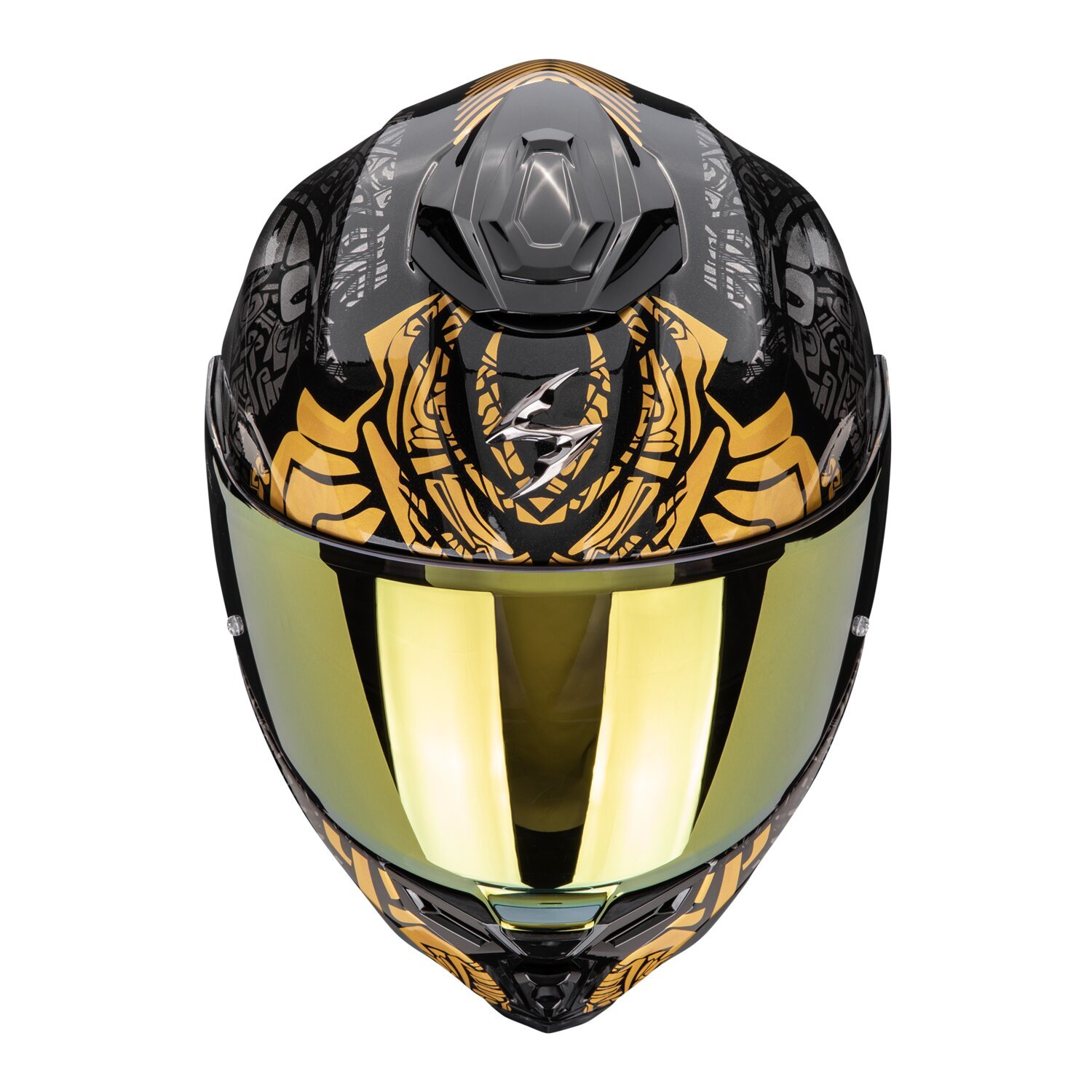 XL — Scorpion EXO-1500 Air Apus helmet black/grey/gold, Gloss, XL