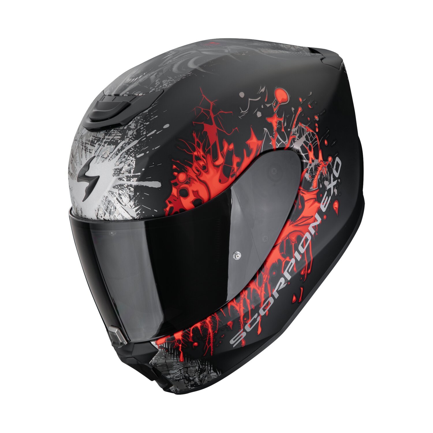 Scorpion EXO-391 Wolf ķivere, melna, sudraba, sarkana, L, matēta