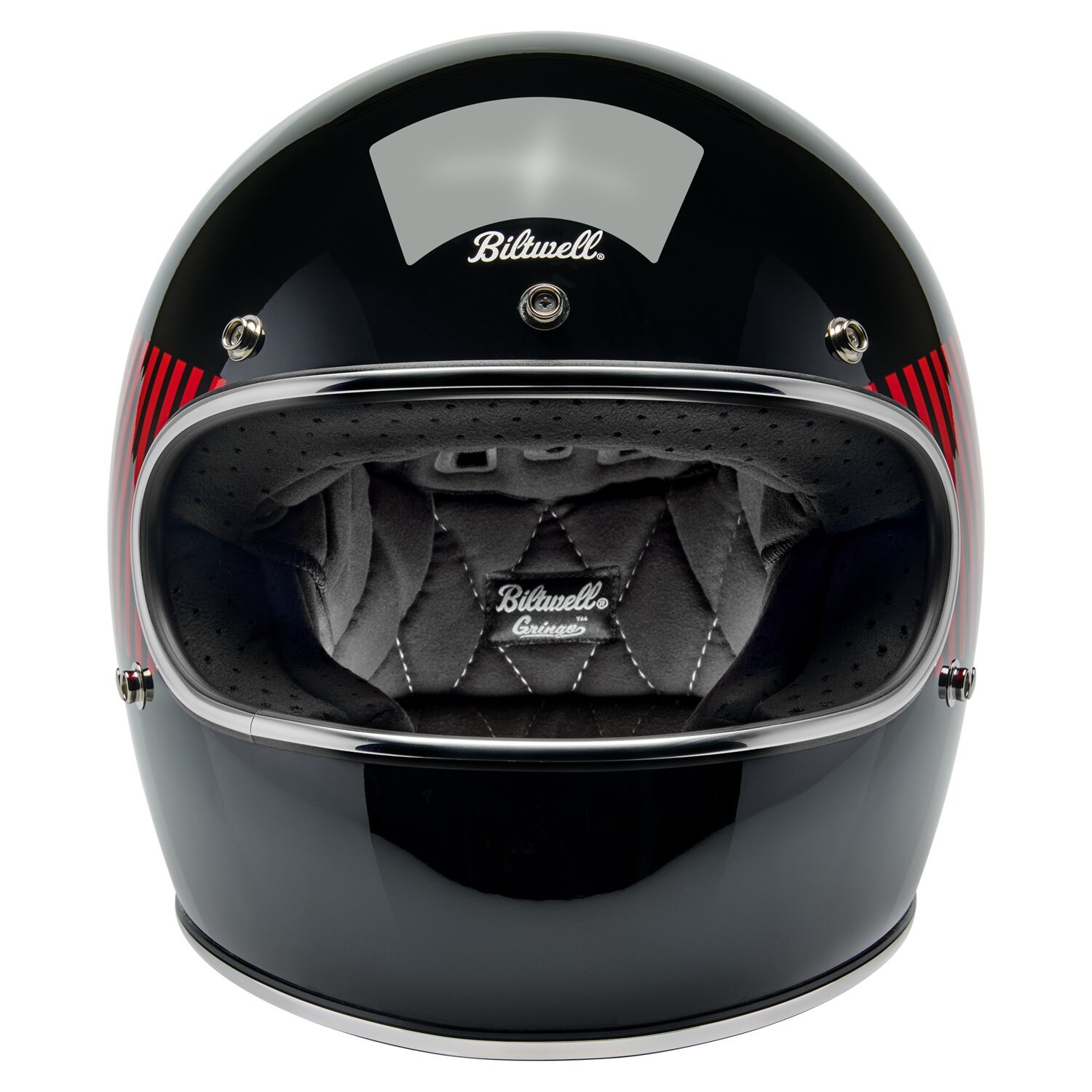 XS — Biltwell Gringo RWB Raceflow helmet black, Gloss, XS
